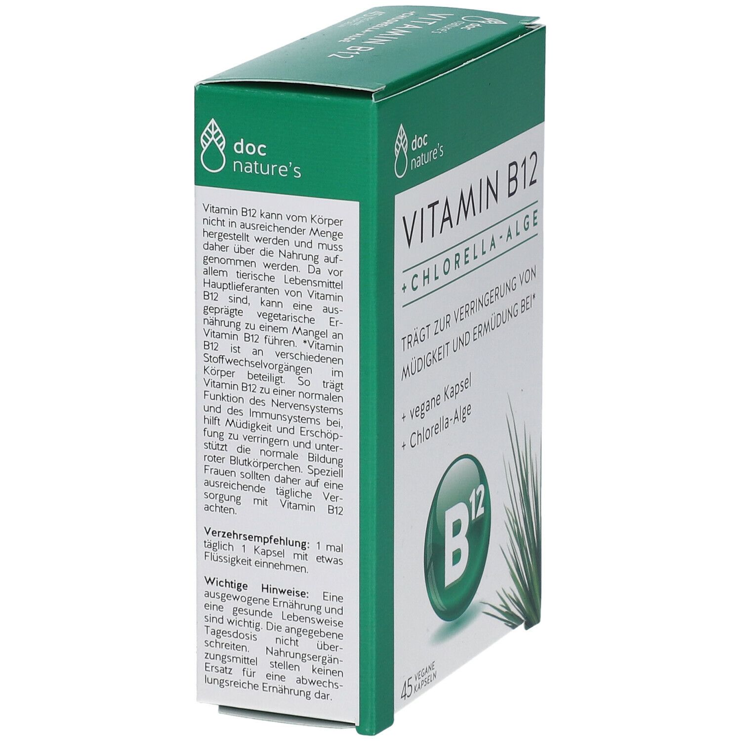 doc nature's Vitamin B12 + Chlorella-Alge