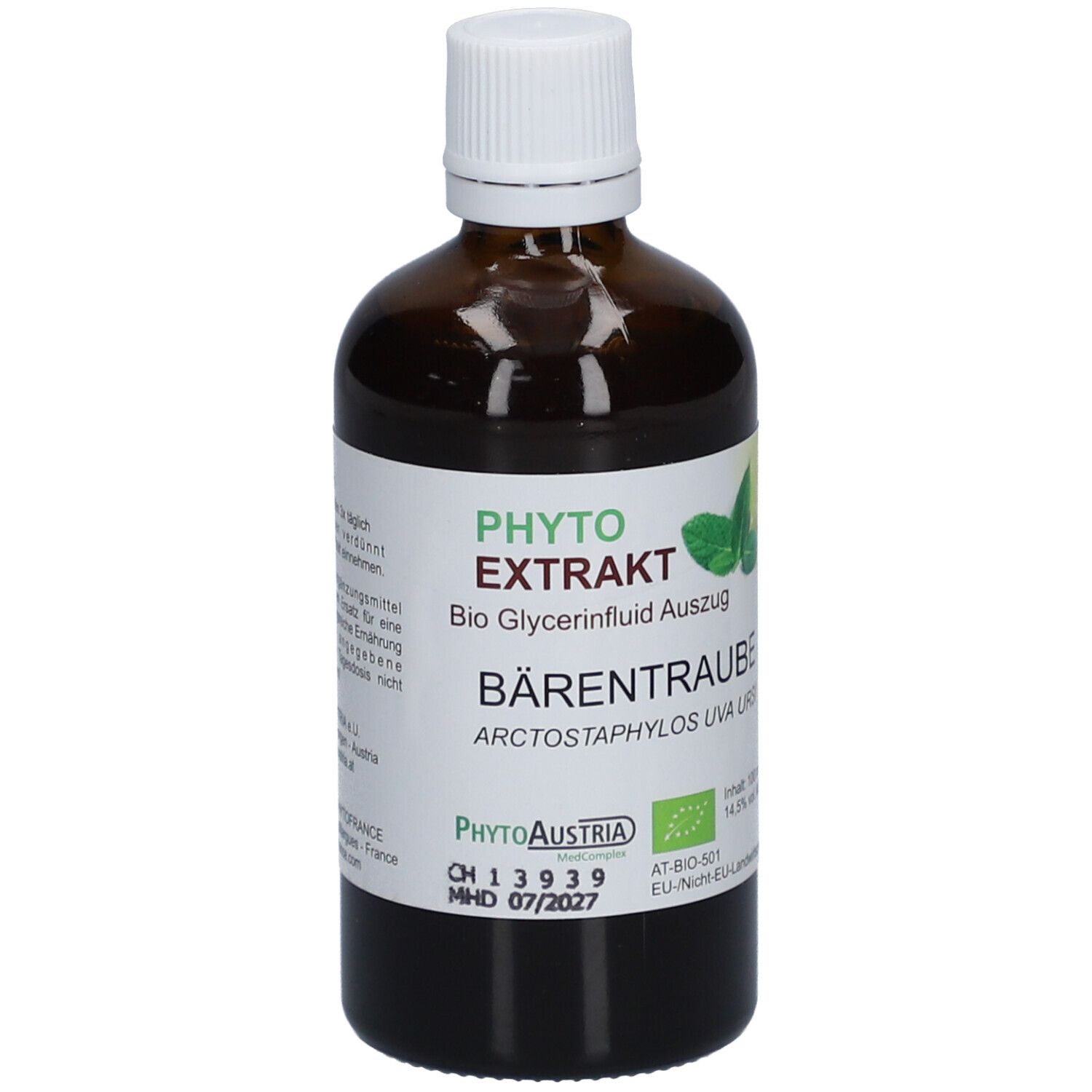 Bärentraube Tinktur Bio Phyto Extrakt