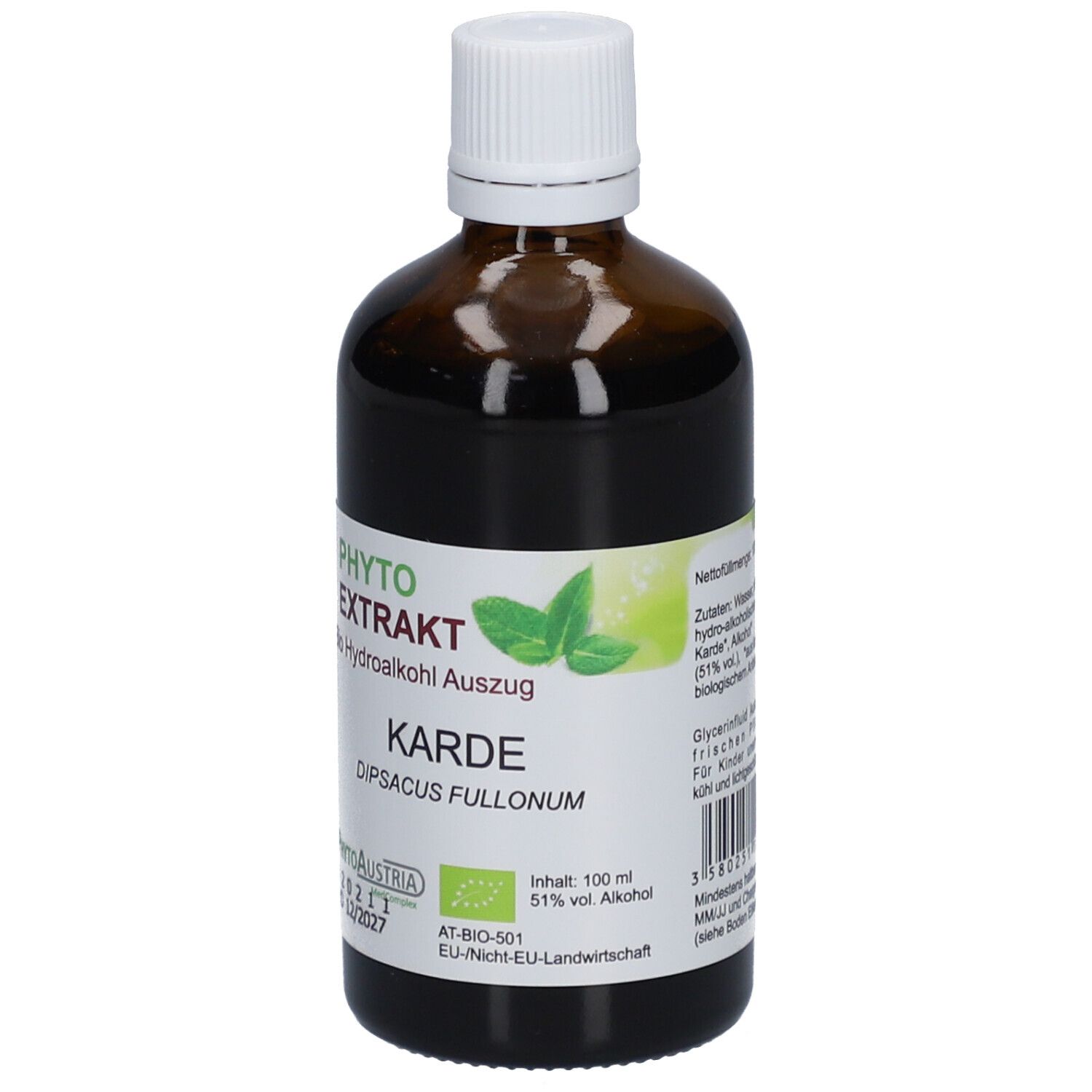 Karde Tinktur Bio Phyto Extrakt