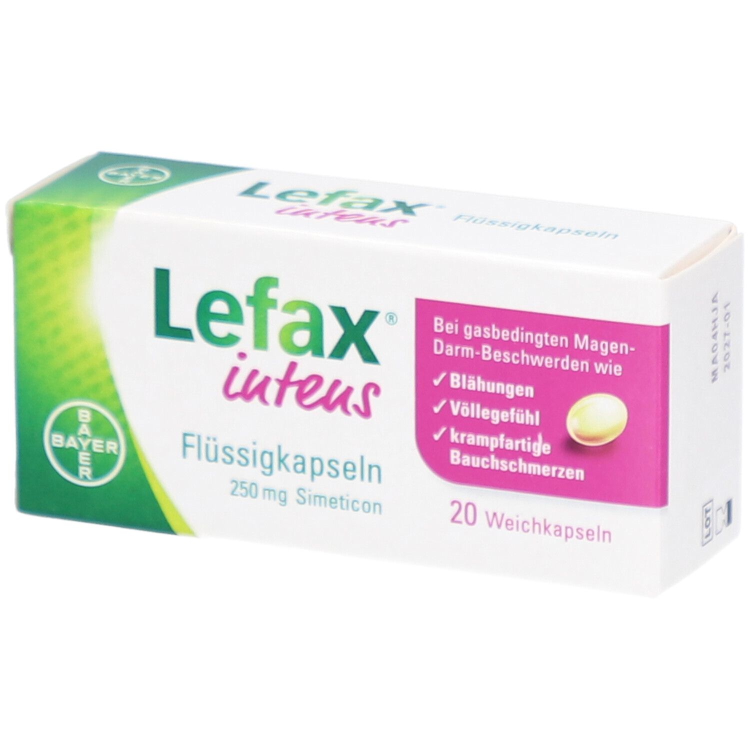 Lefax® intens Flüssigkapseln bei Blähungen und Völlegefühl