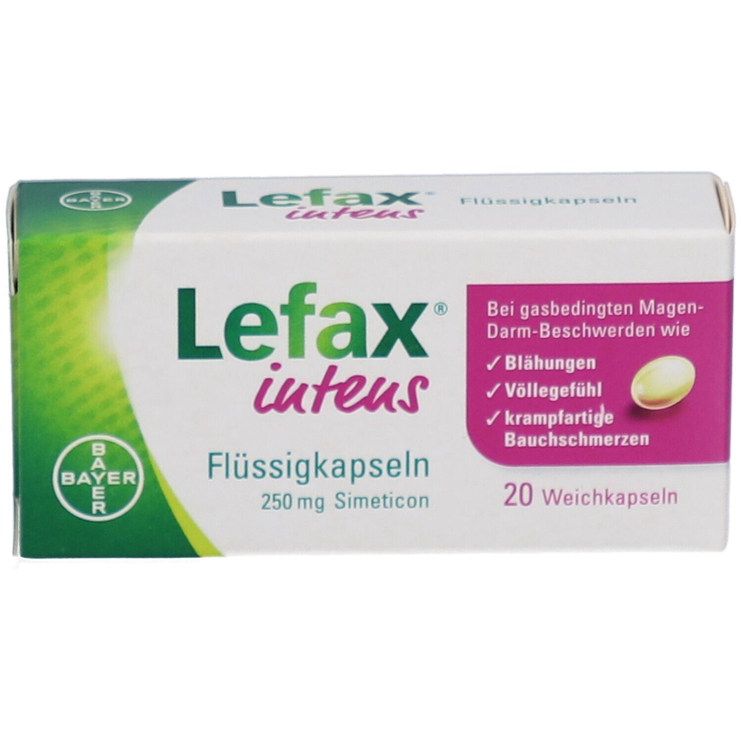 Lefax® intens Flüssigkapseln bei Blähungen und Völlegefühl