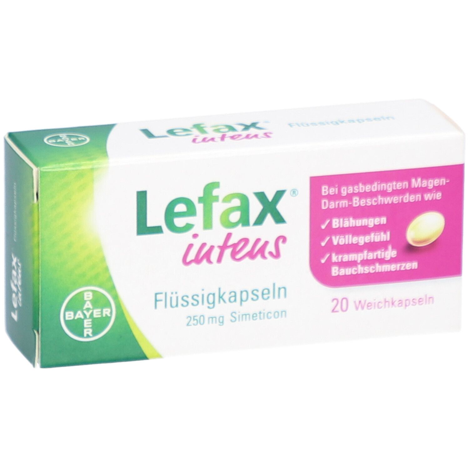 Lefax® intens Flüssigkapseln bei Blähungen und Völlegefühl