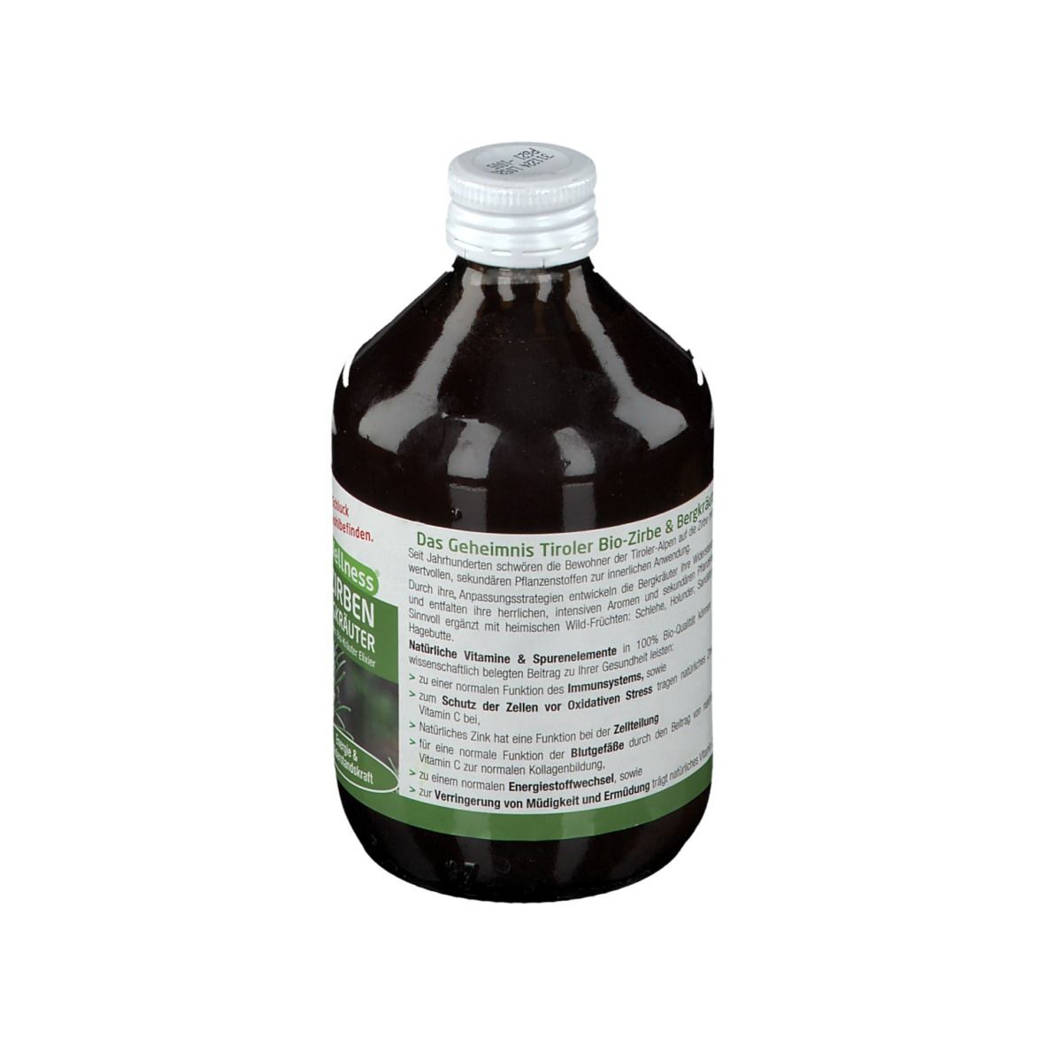 LiquidWellness Tiroler Zirben Bergkräuter Bio-Kräuter Elixir