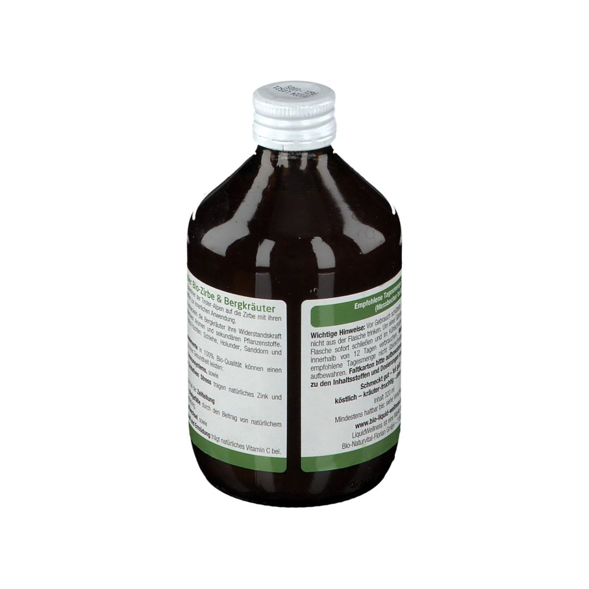 LiquidWellness Tiroler Zirben Bergkräuter Bio-Kräuter Elixir