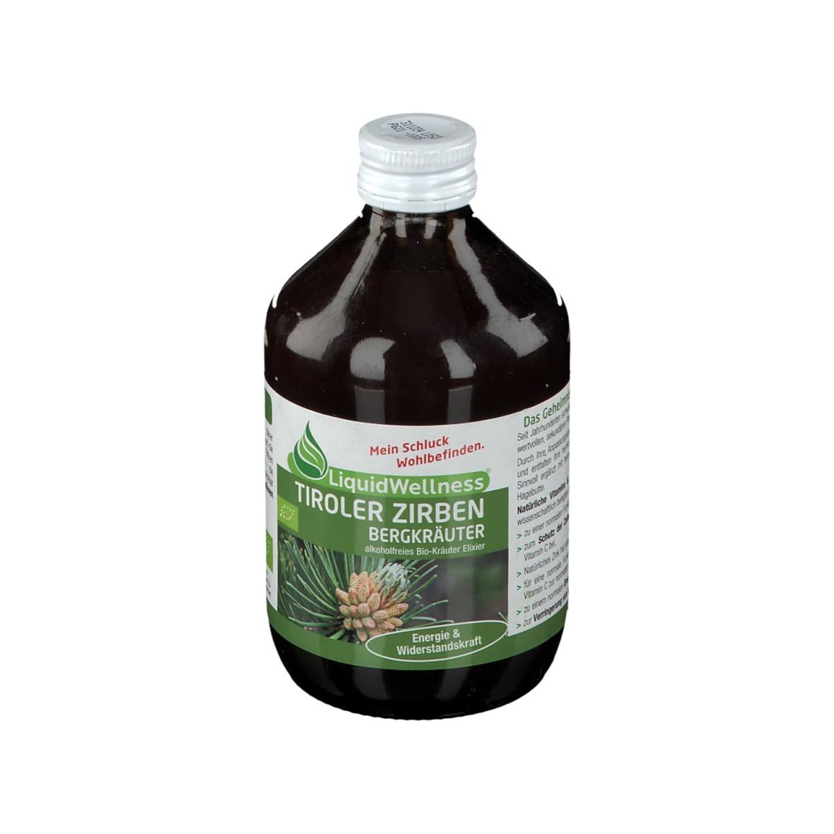 LiquidWellness Tiroler Zirben Bergkräuter Bio-Kräuter Elixir