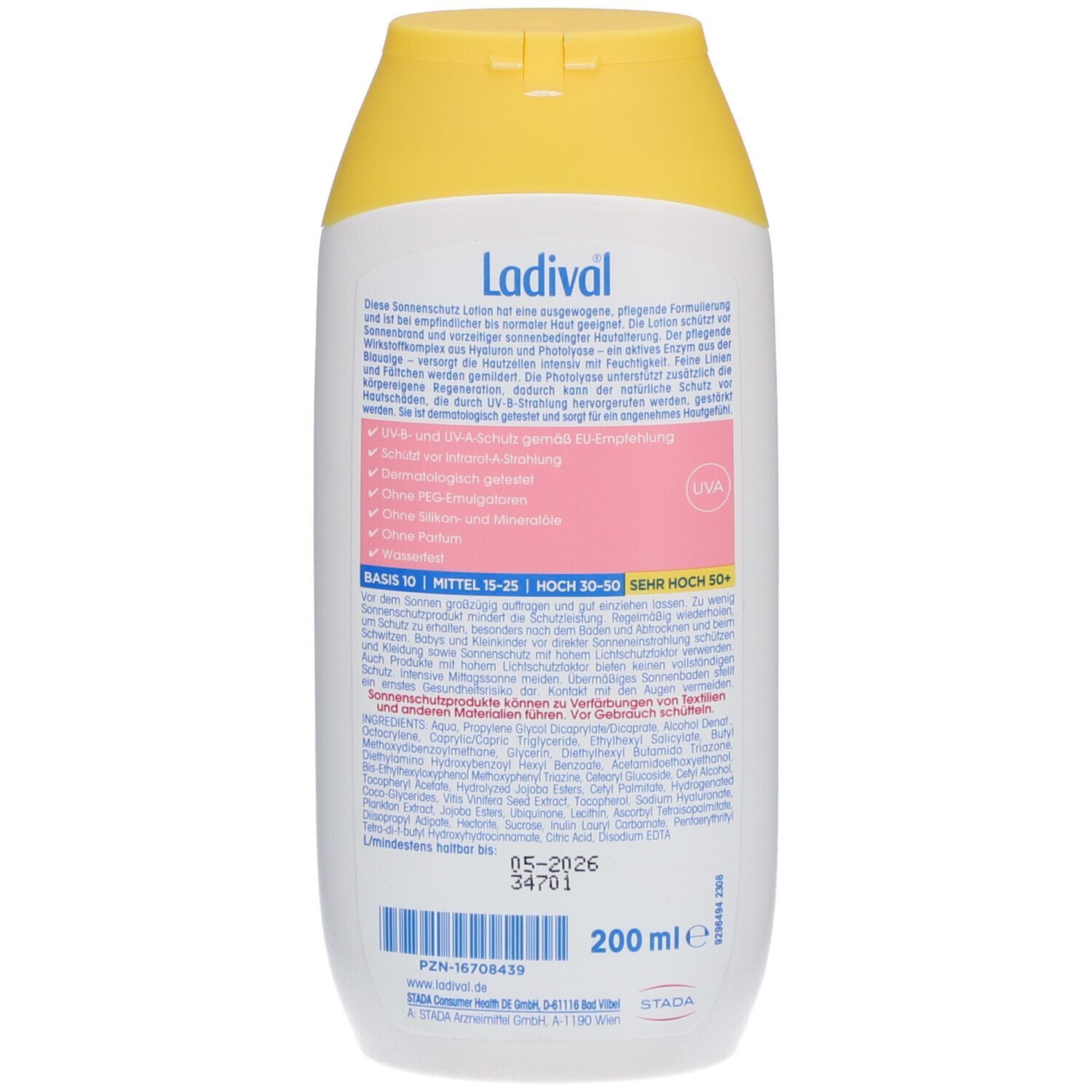 Ladival® Empfindliche Haut plus Sonnenschutz Lotion lsf 50+