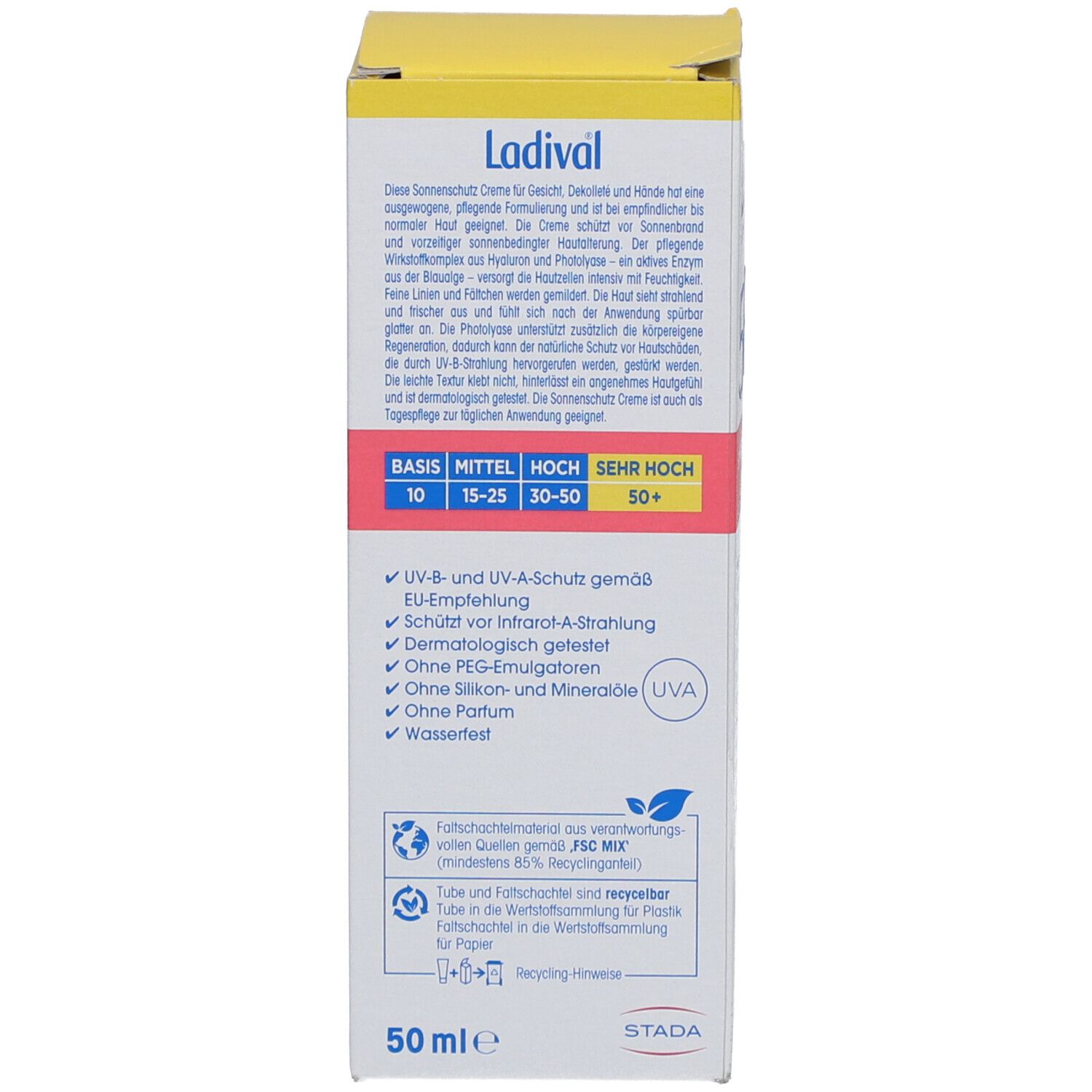 Ladival® Empfindliche Haut plus Sonnenschutz Creme Gesicht LSF 50+