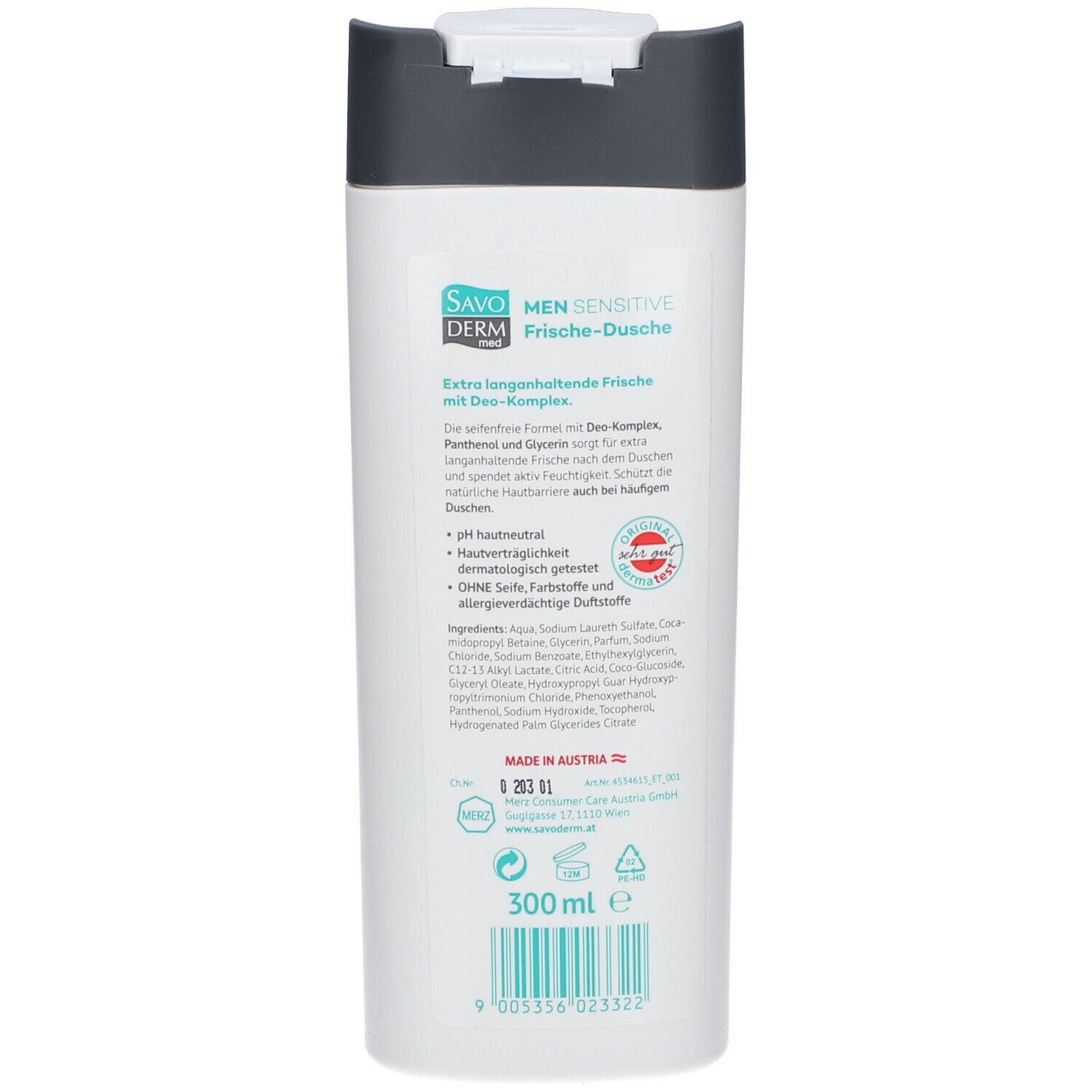 SAVODERM med MEN Sensitive Frische-Dusche