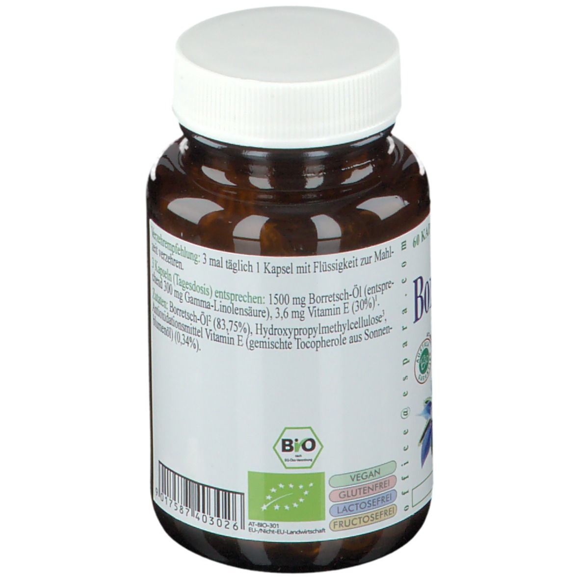 Borretschöl-GLA BIO Kapseln 60 St - Shop Apotheke