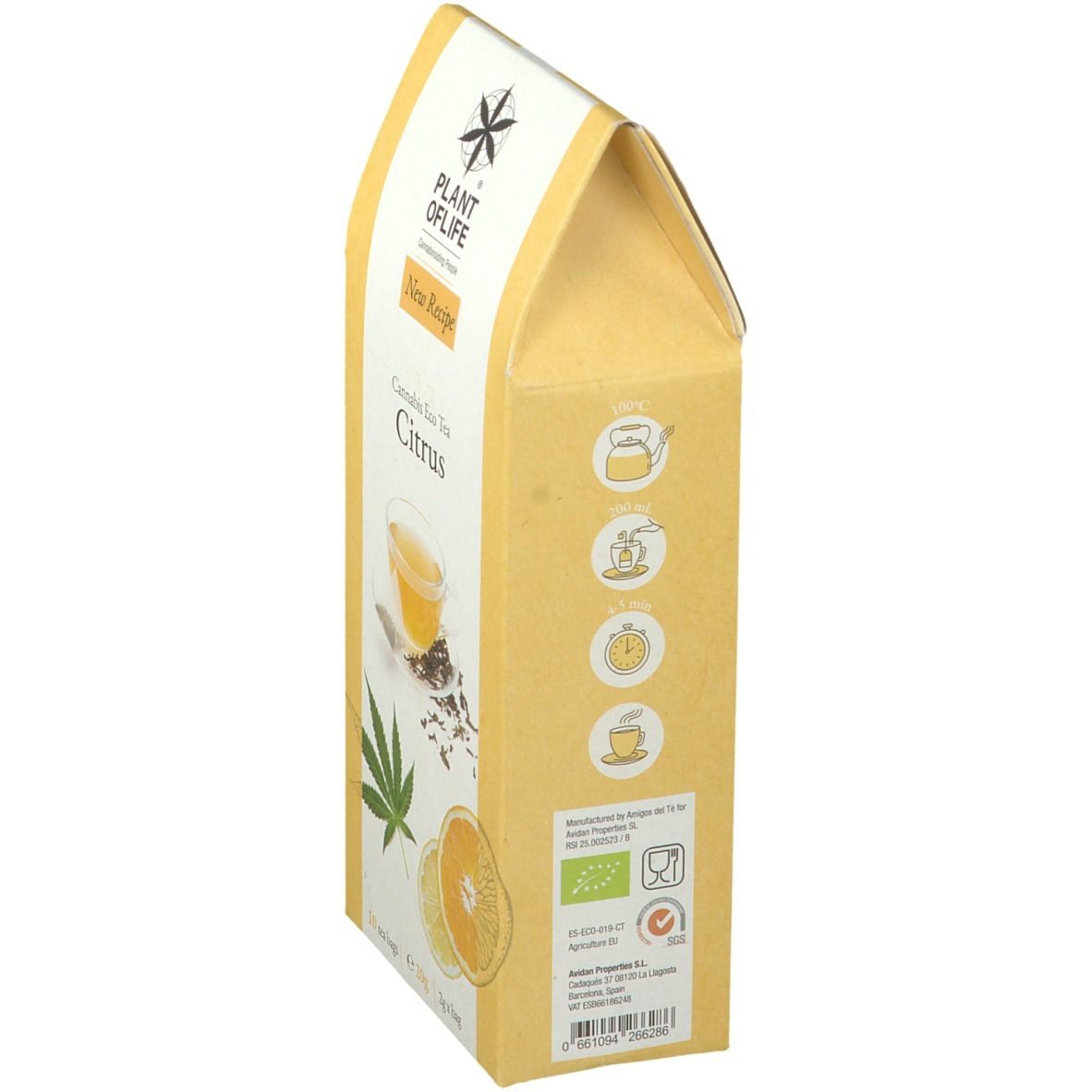 PLANTOFLIFE Cannabis Tea Citrus