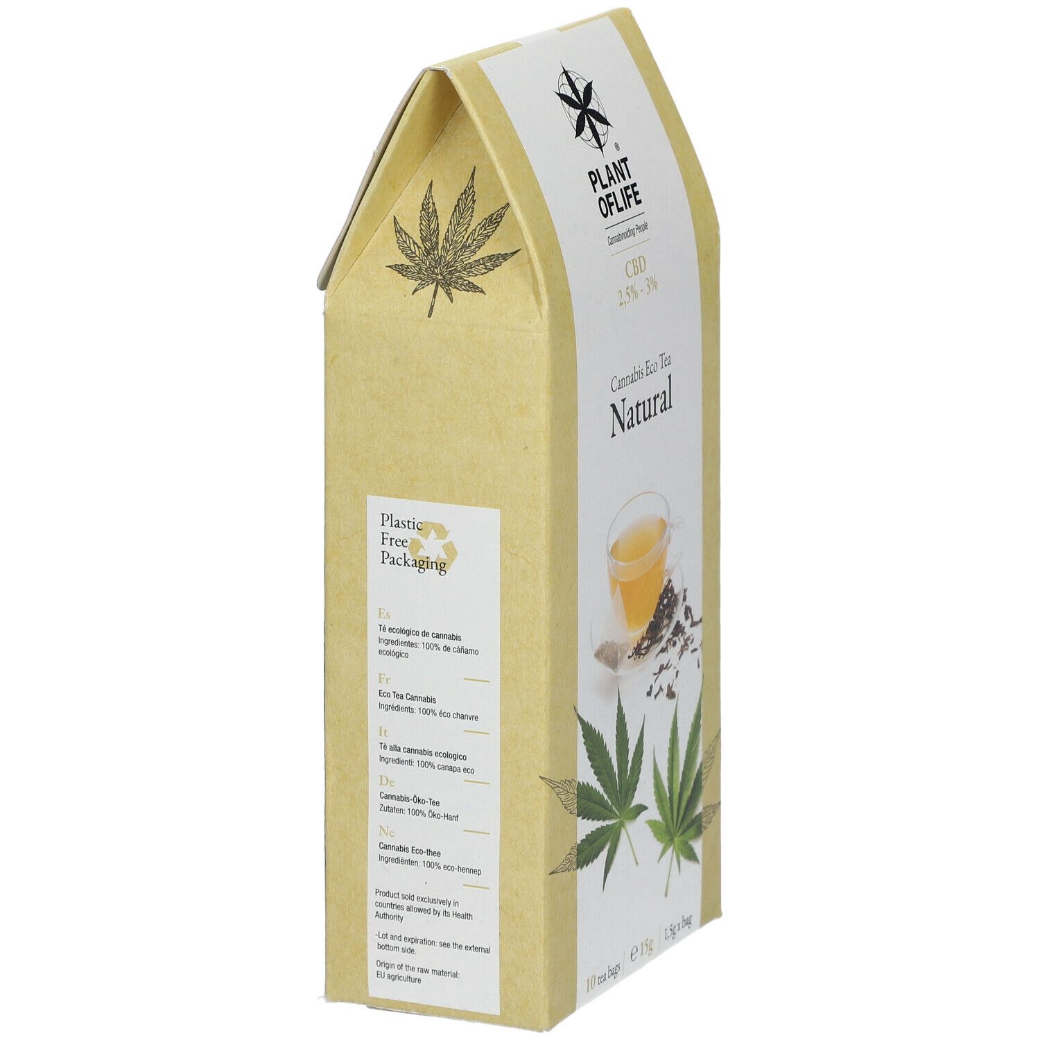PLANTOFLIFE Cannabis Tea Natural