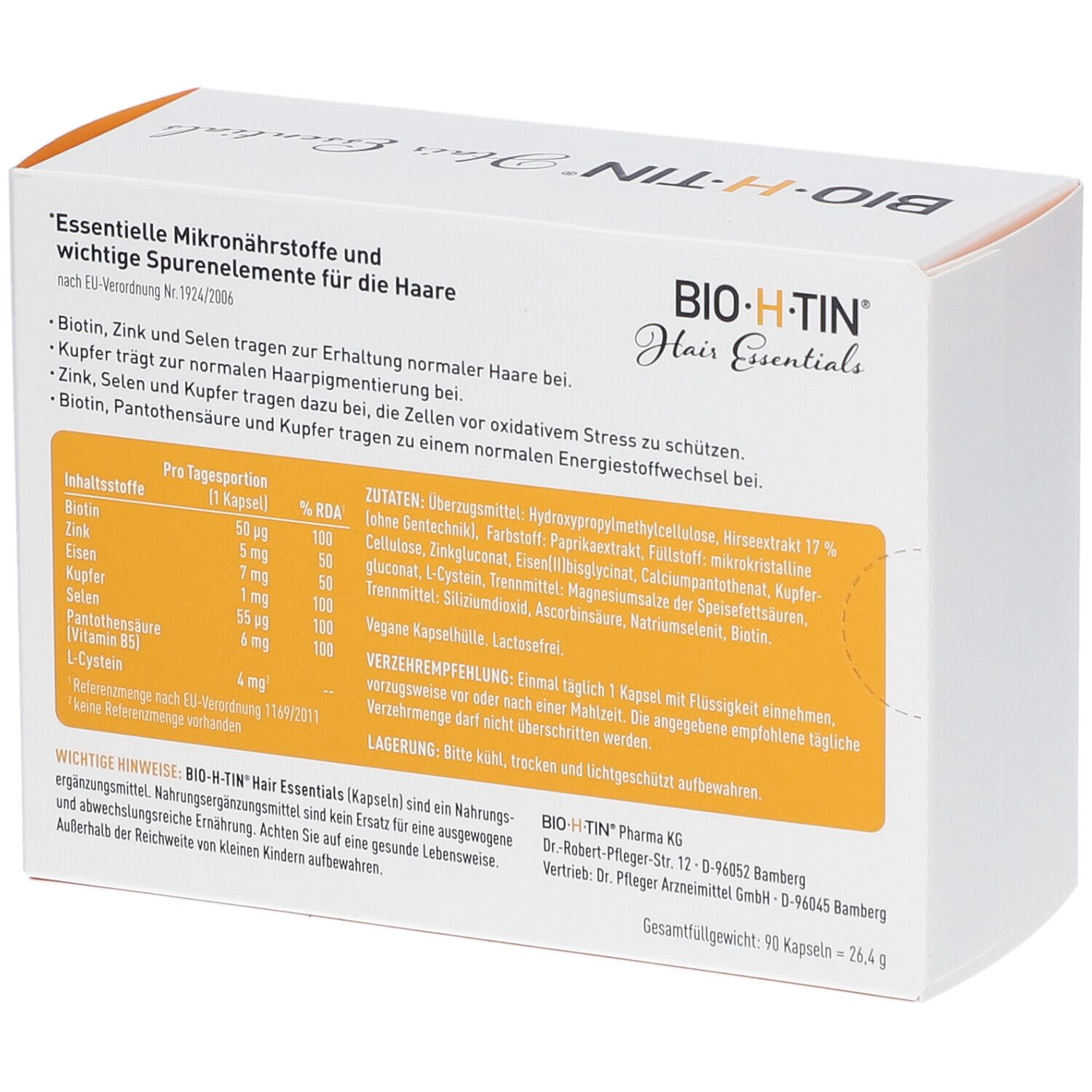 Bio H Tin 10 Mg Erfahrungsberichte BIO-H-TIN® Hair Essentials 90 St - Shop Apotheke