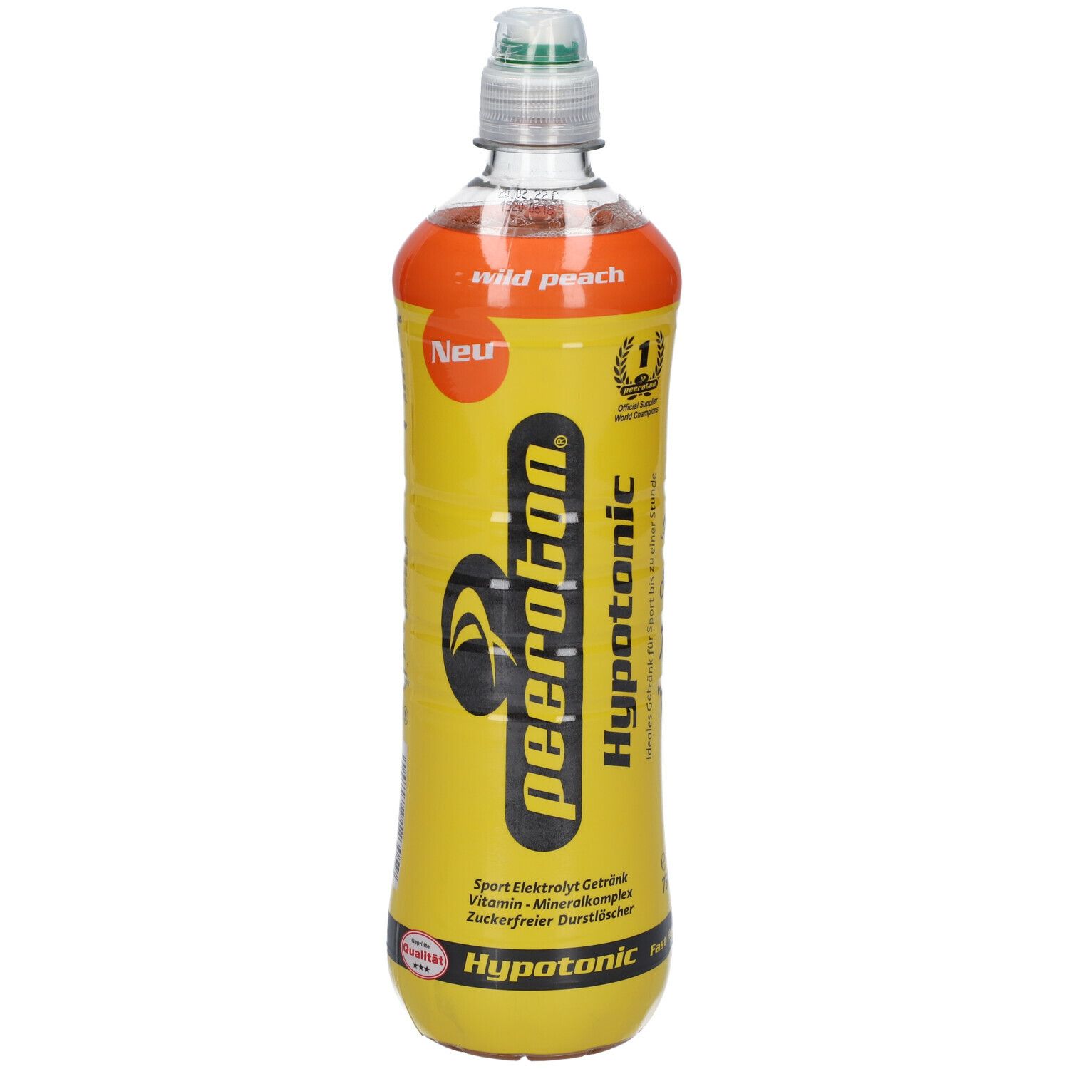 peeroton® Hypotonic Sports Drink, Wild Peach 750 ml Shop Apotheke