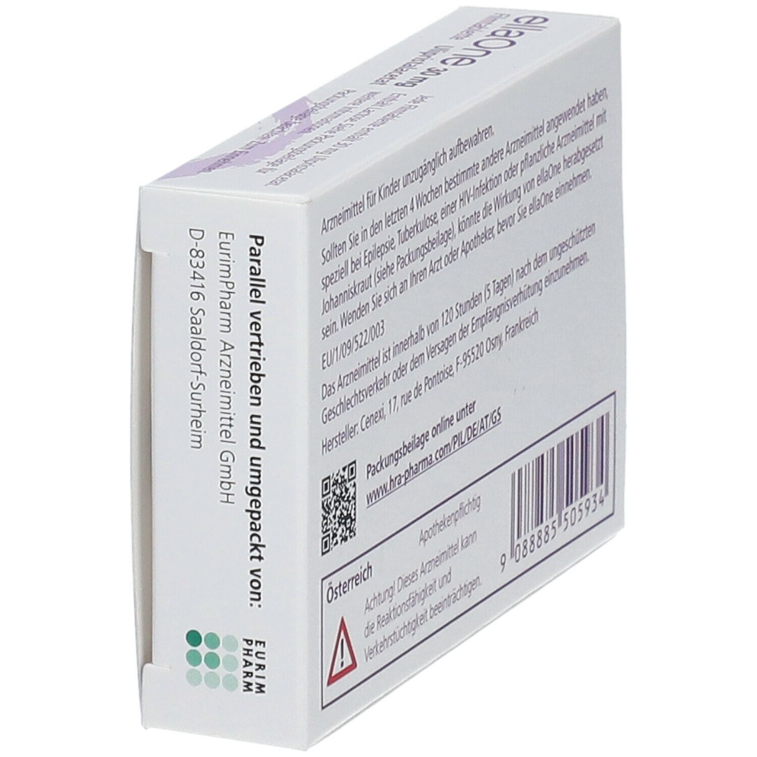 ellaOne® 30 mg Notfallverhütung 1 St Shop Apotheke