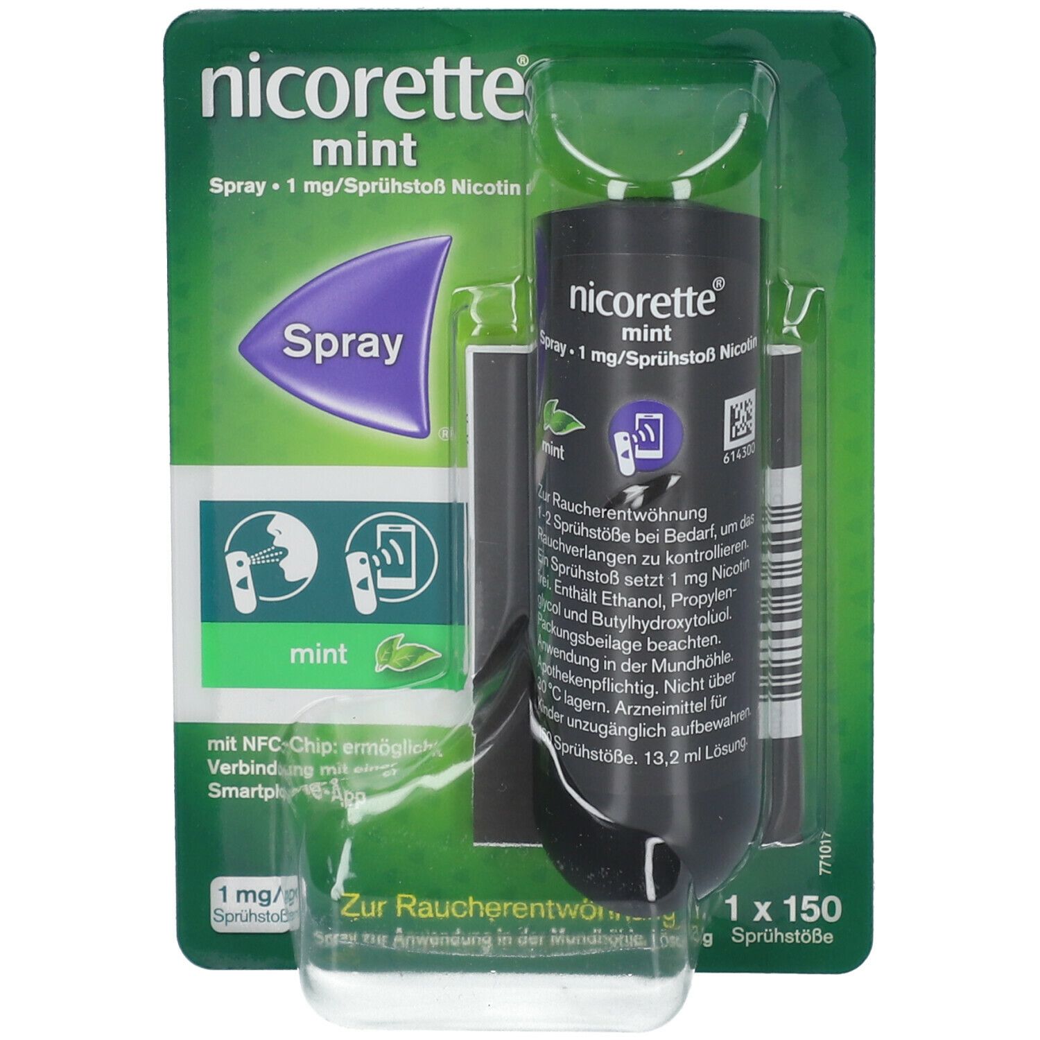nicorette® mint Spray 1 mg - Jetzt 10% sparen mit dem Code „nicorette10“