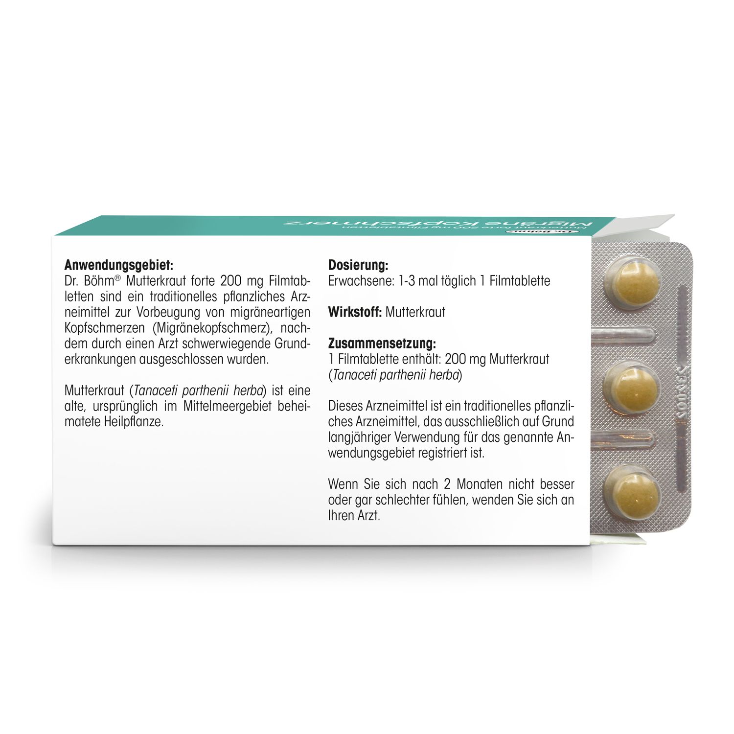 Dr. Böhm® Mutterkraut forte 200 mg Filmtabletten