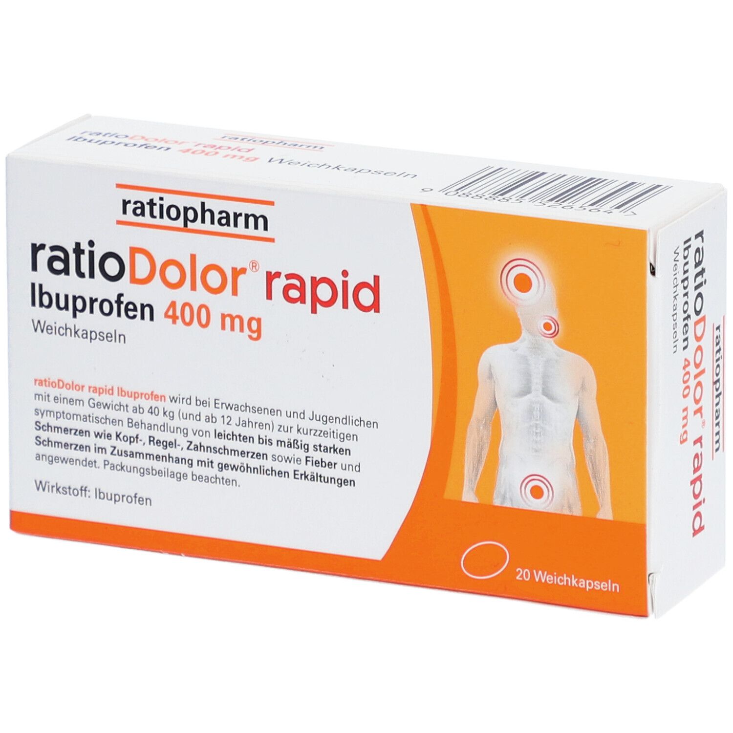 2 Mal 400 Mg Ibuprofen Wie 800 ratioDolor® rapid Ibuprofen 400 mg 20 St - Shop Apotheke