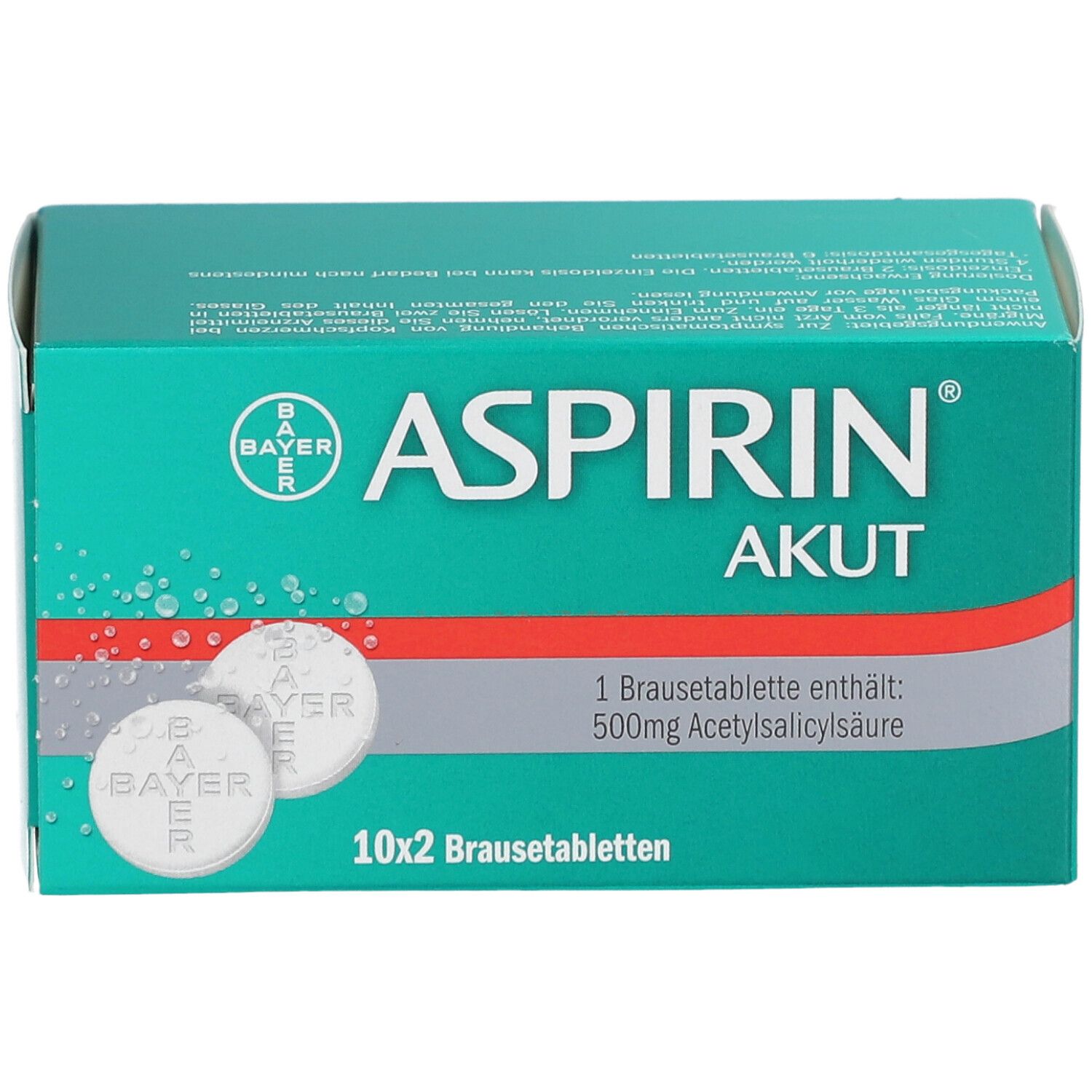 Aspirin® Akut Brausetabletten bei migränebedingten Kopfschmerzen