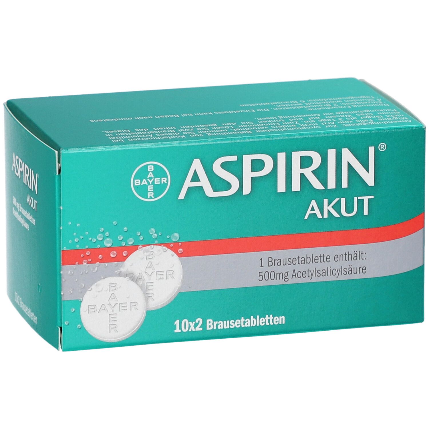 Aspirin® Akut Brausetabletten bei migränebedingten Kopfschmerzen