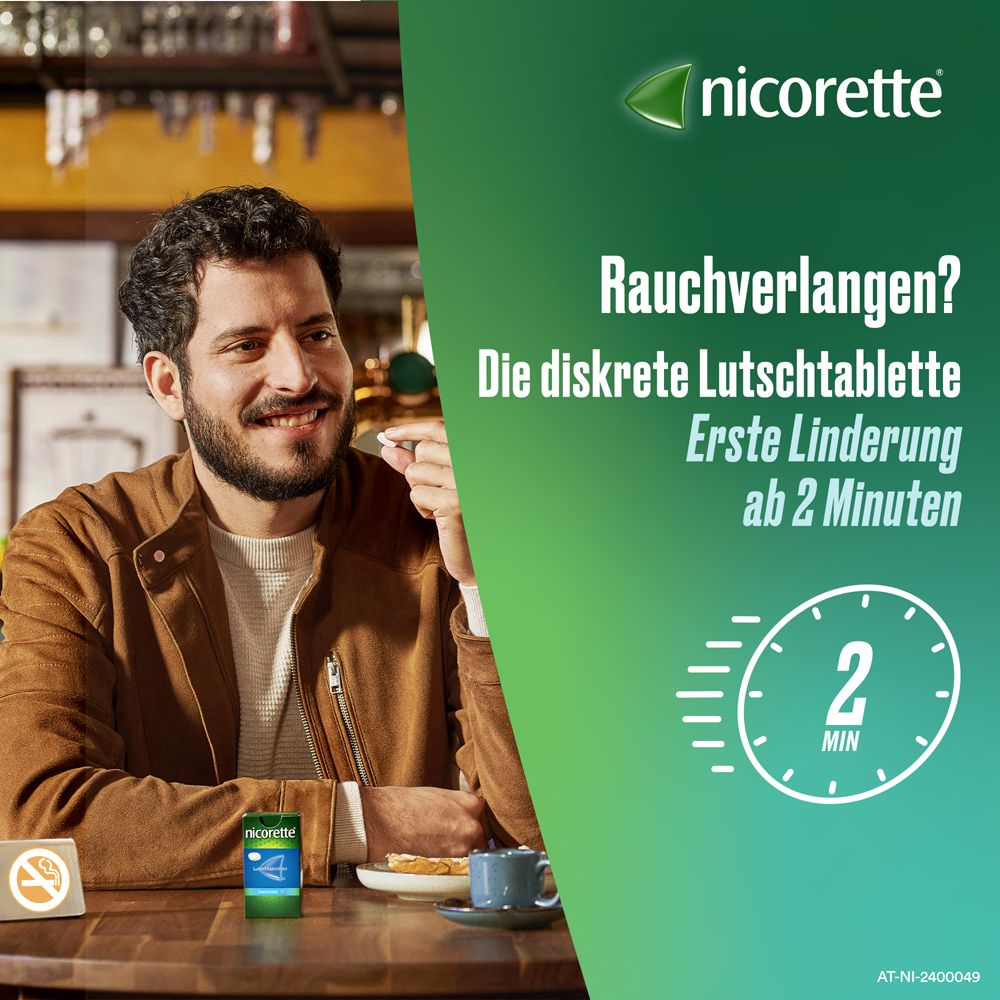 nicorette® freshmint 4 mg Lutschtabletten mit 4 mg Nikotin zur Raucherentwöhnung für Raucher von mehr als 20 Zigaretten pro Tag