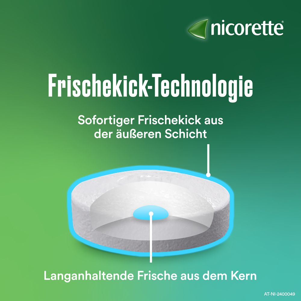 nicorette® freshmint 4 mg Lutschtabletten mit 4 mg Nikotin zur Raucherentwöhnung für Raucher von mehr als 20 Zigaretten pro Tag