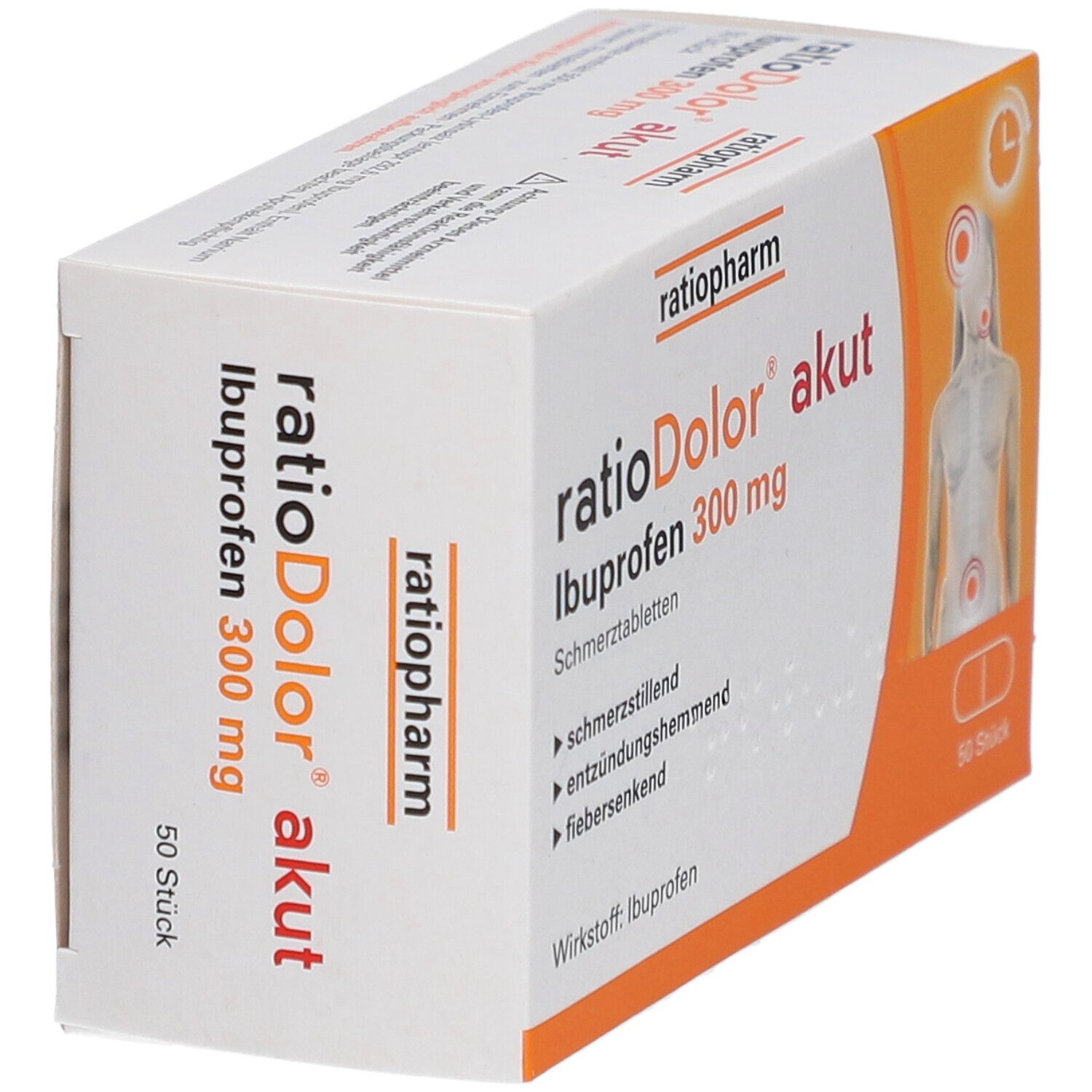 ratioDolor® akut Ibuprofen 300 mg Schmerztabletten