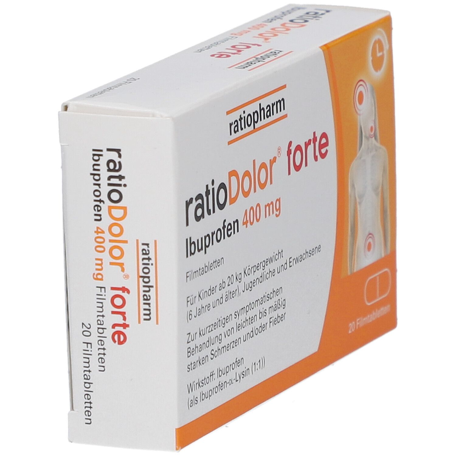 ratioDolor® forte Ibuprofen 400 mg Filmtabletten