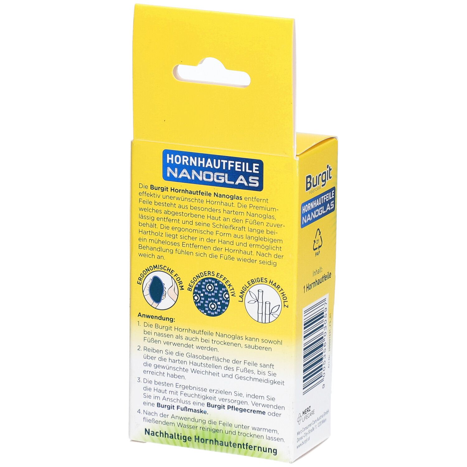Burgit Hornhautfeile Nanoglas