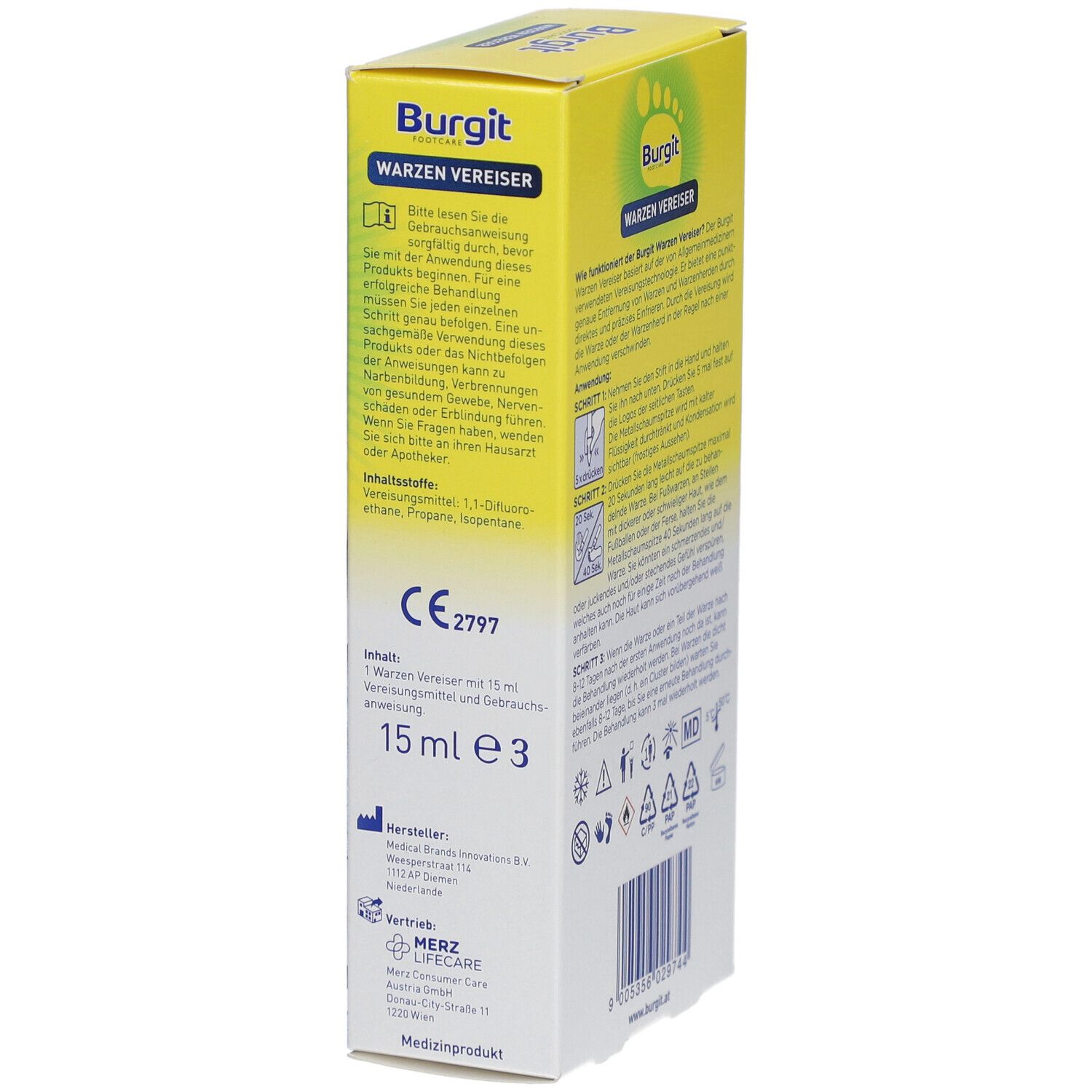 Burgit® Warzen Vereiser für Hände und Füße