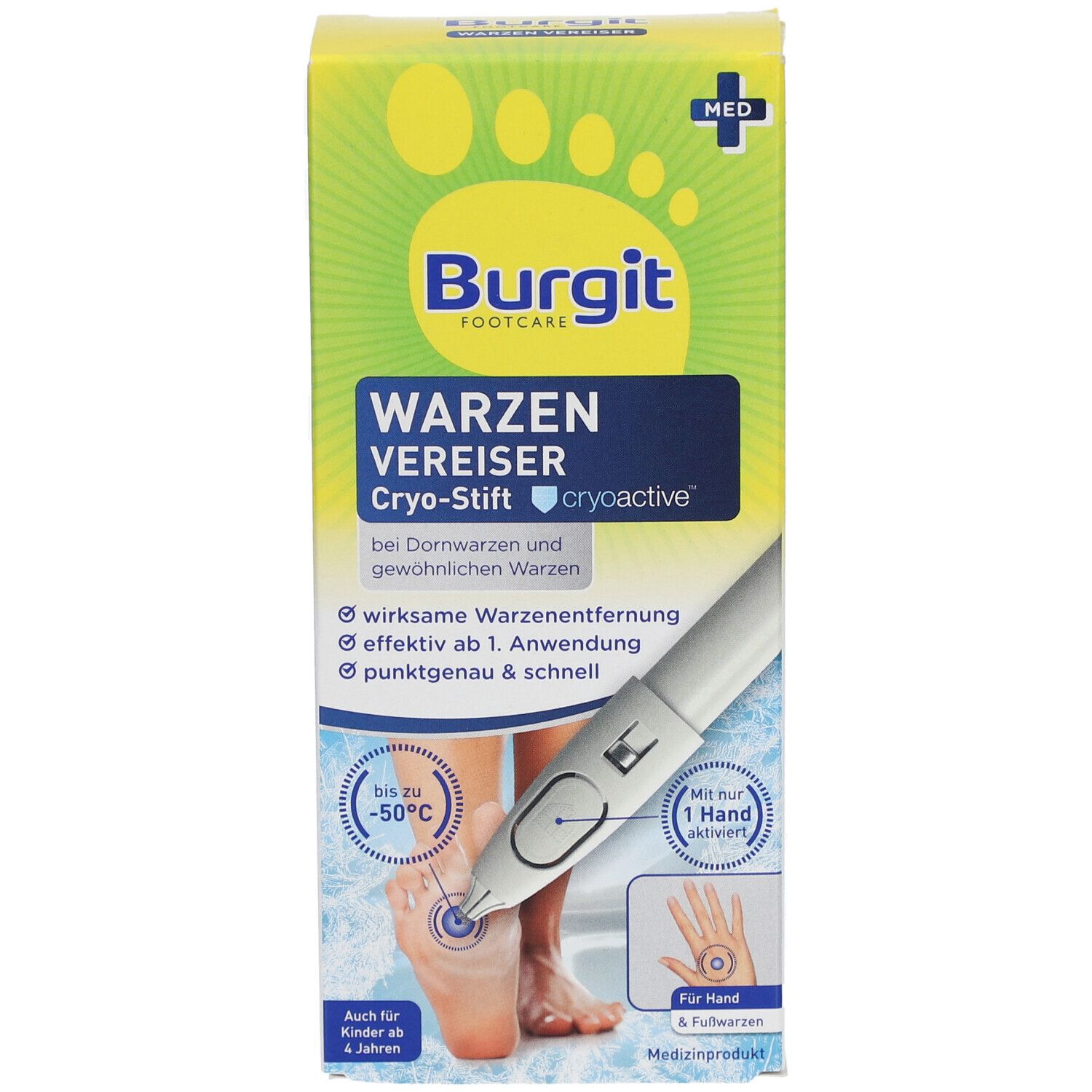 Burgit® Warzen Vereiser für Hände und Füße