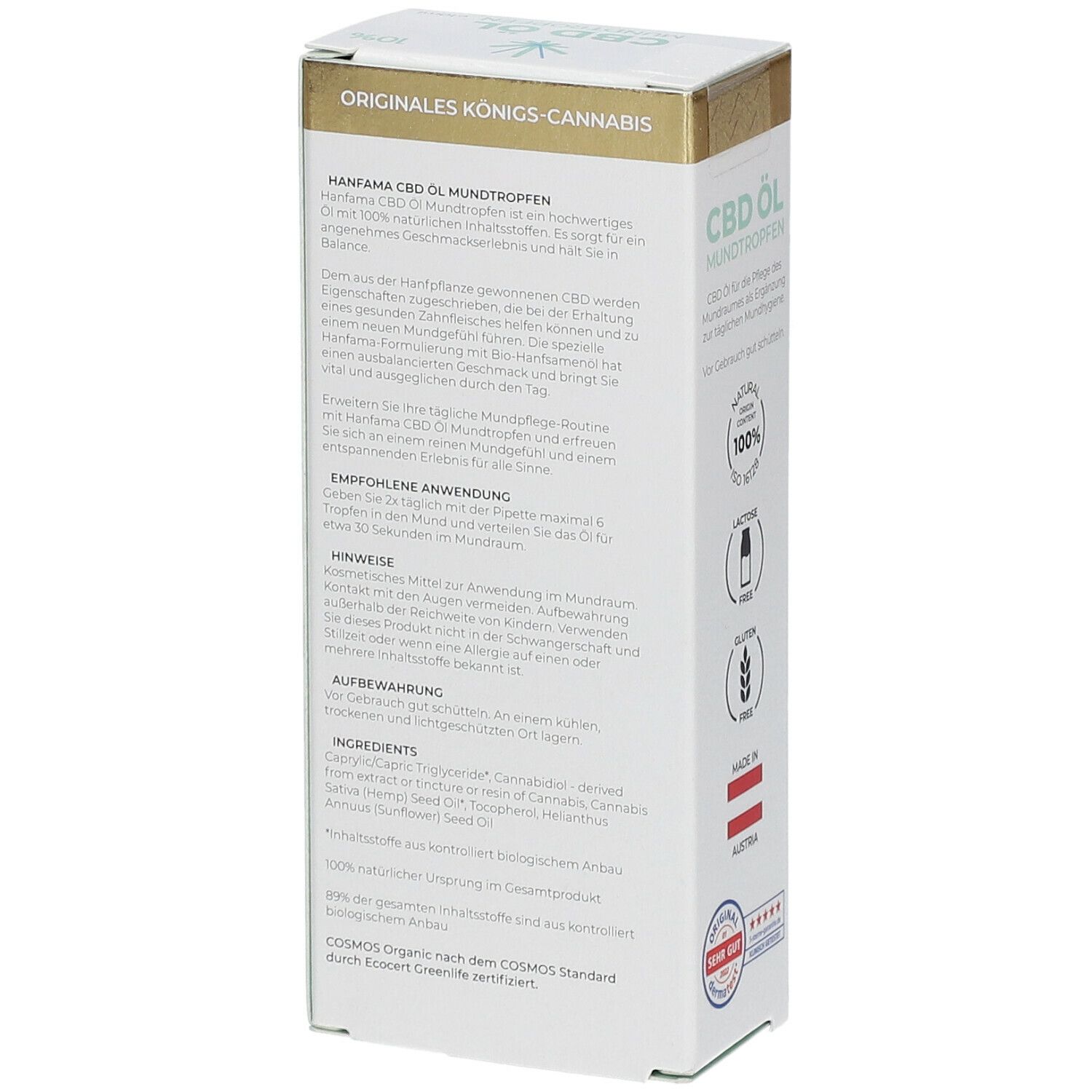 HANFAMA CBD Mundtropfen 10%