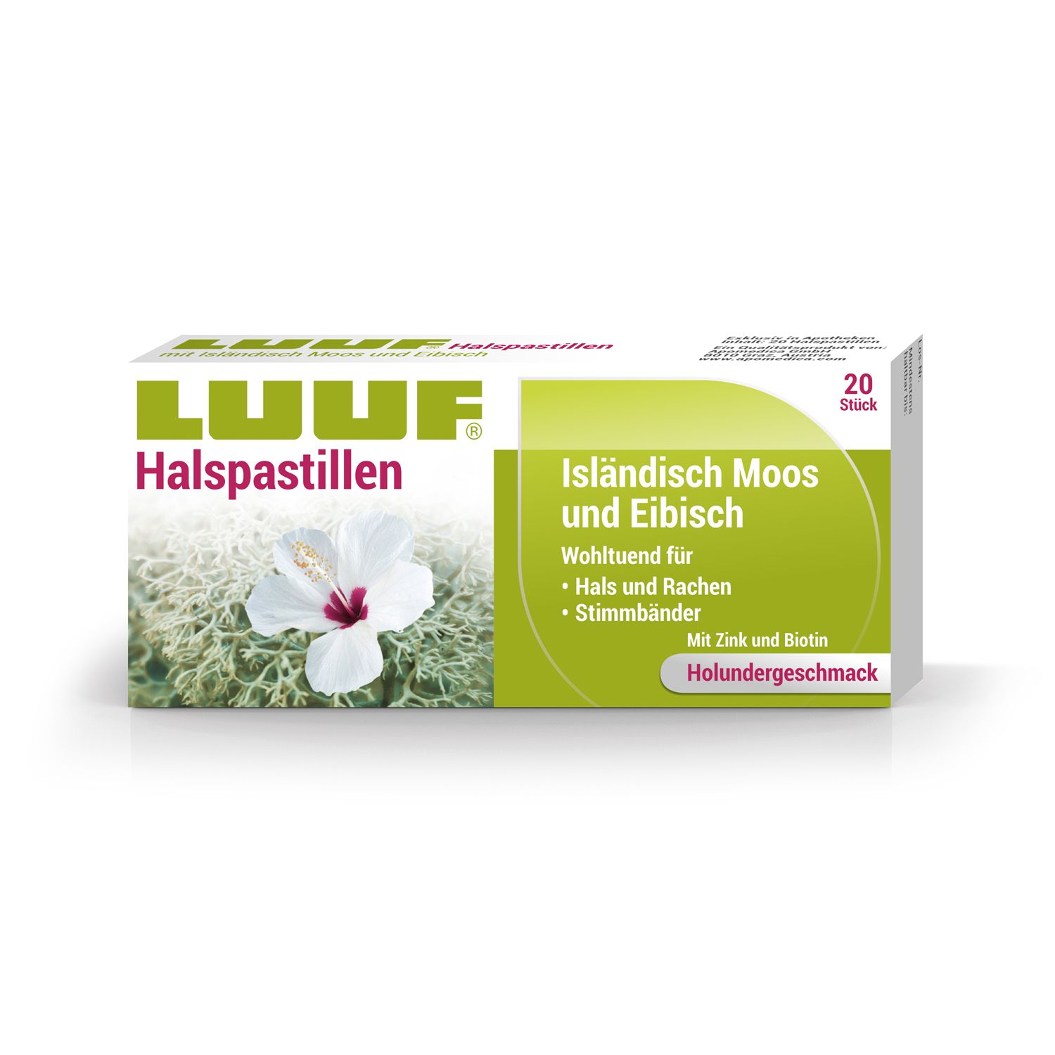 LUUF® Halspastillen Isländisch Moos und Eibisch