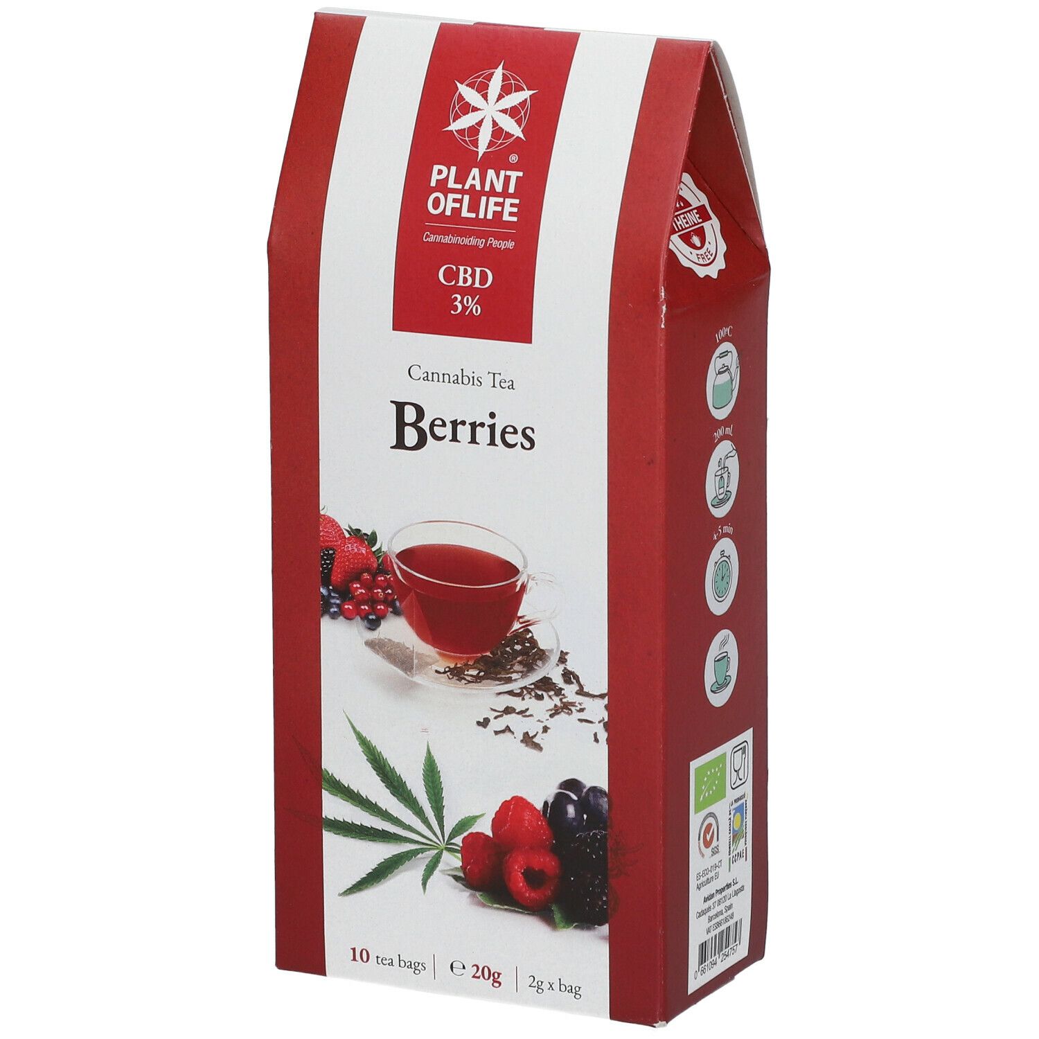 PLANTOFLIFE Cannabis Tea Beerenfrüchte