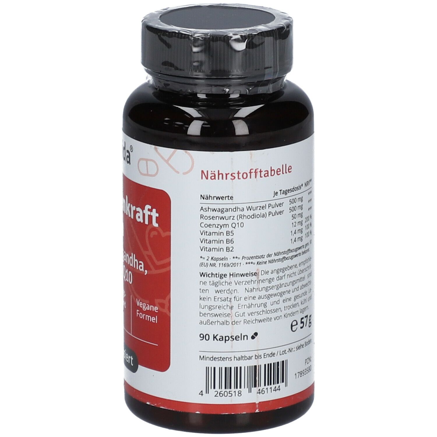Casida® Ashwagandha Rhodiola Q10 Pflanzenkraft