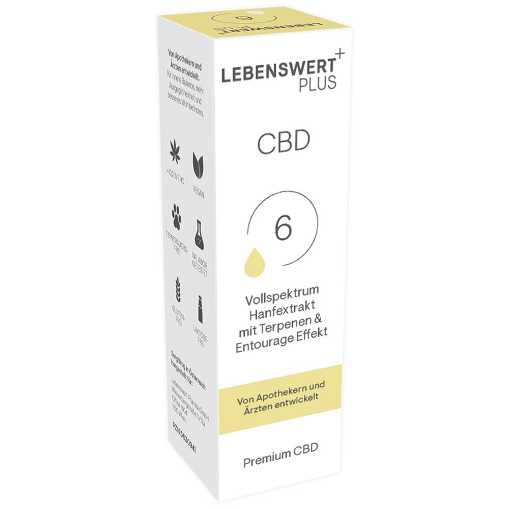 LEBENSWERT+ CBD Vollspektrum Hanfextrakt 6 %