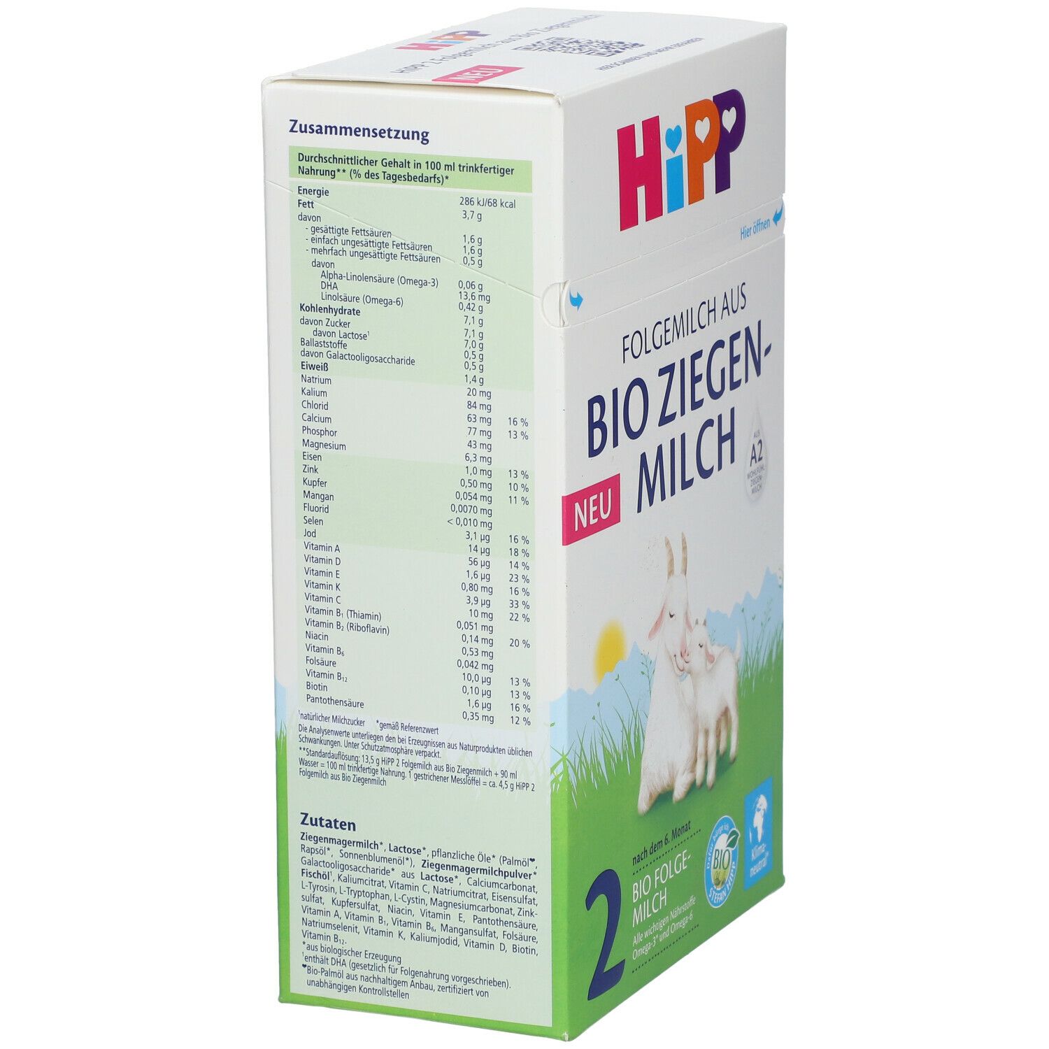 HiPP 2 Folgemilch aus Bioziegenmilch