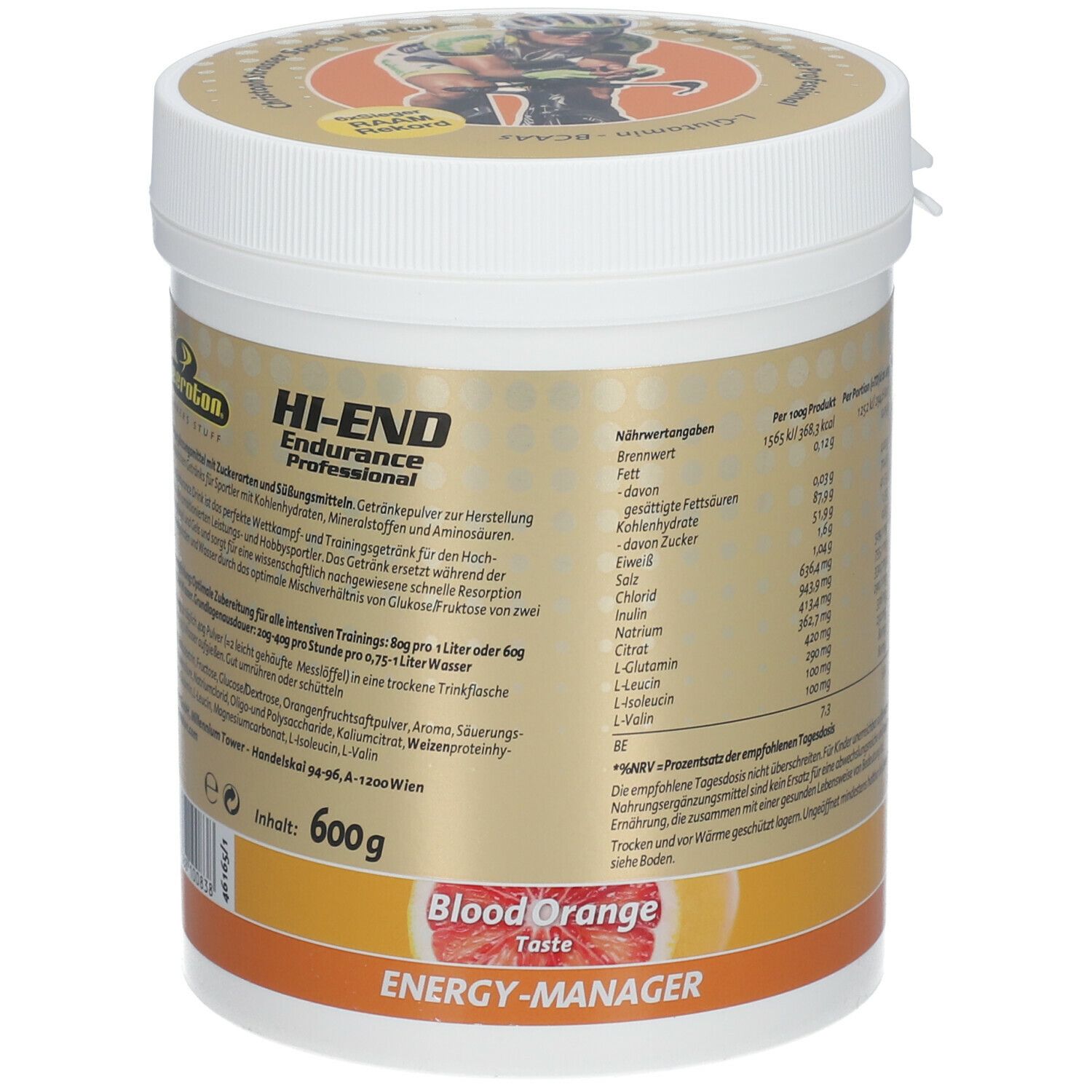 HIEND Endurance Energy Drink Professional 600g Blutorange 600 g Shop