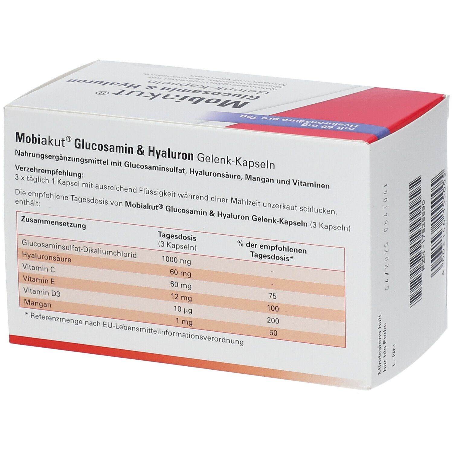 Mobiakut® Glucosamin & Hyaluron Gelenk-Kapseln