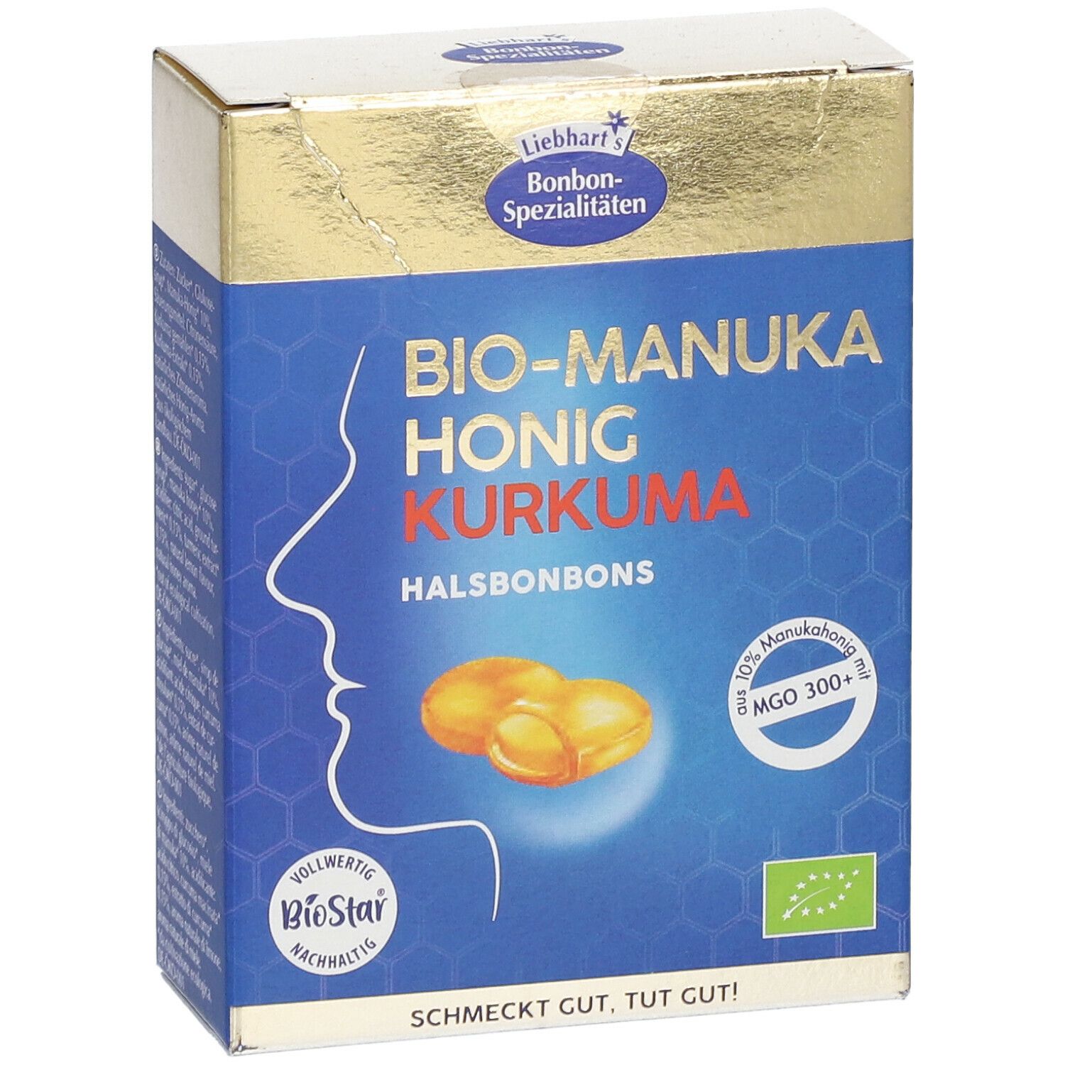 Liebhart's Bonbon-Spezialitäten Bio-Manuka Honig Kurkuma Halsbonbons