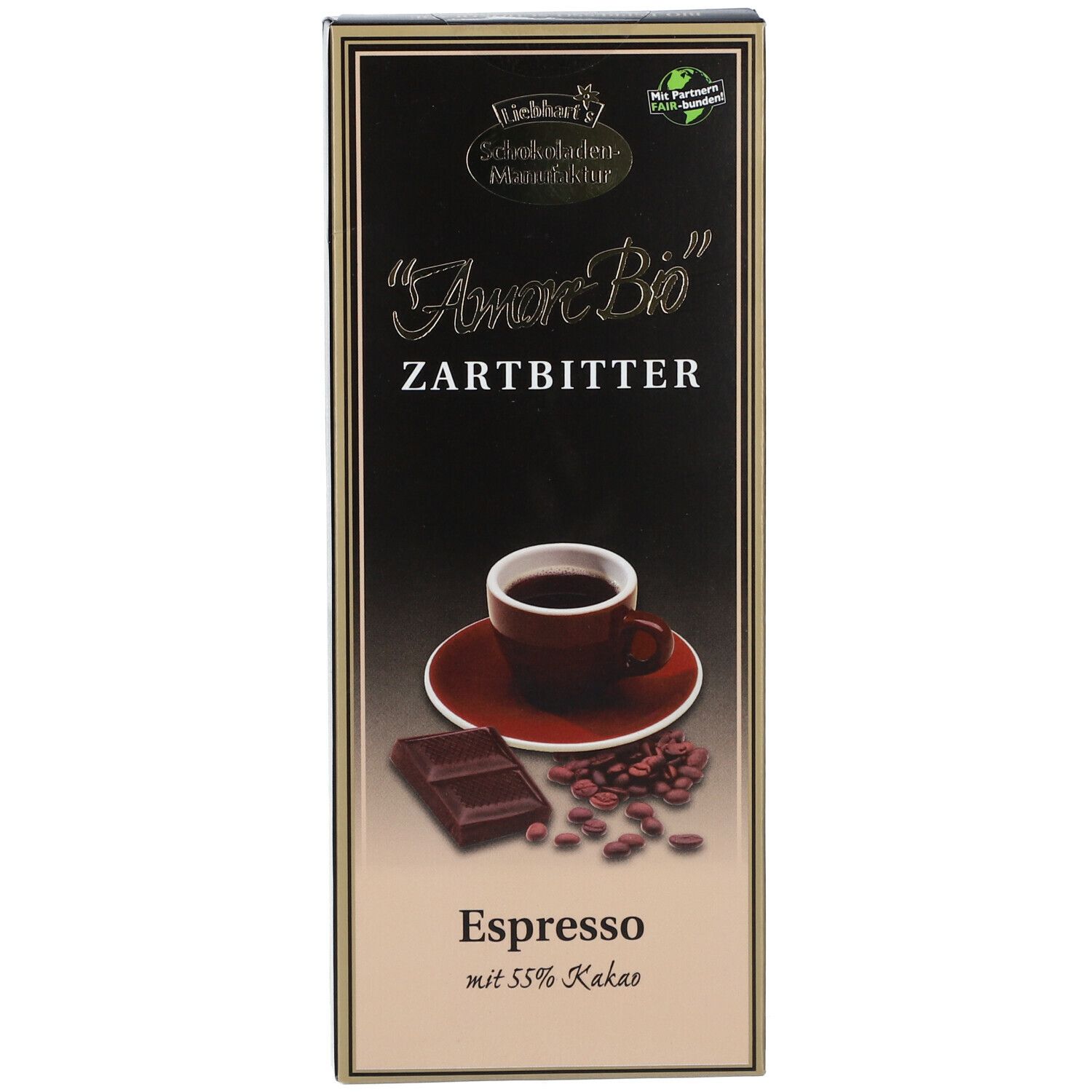 Liebhart's Schokoladen Manufaktur Amore Bio Zartbitter Espresso
