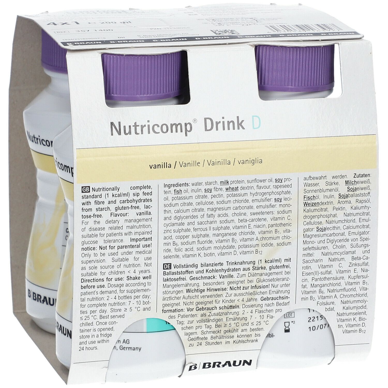 Nutricomp® Drink D Vanille