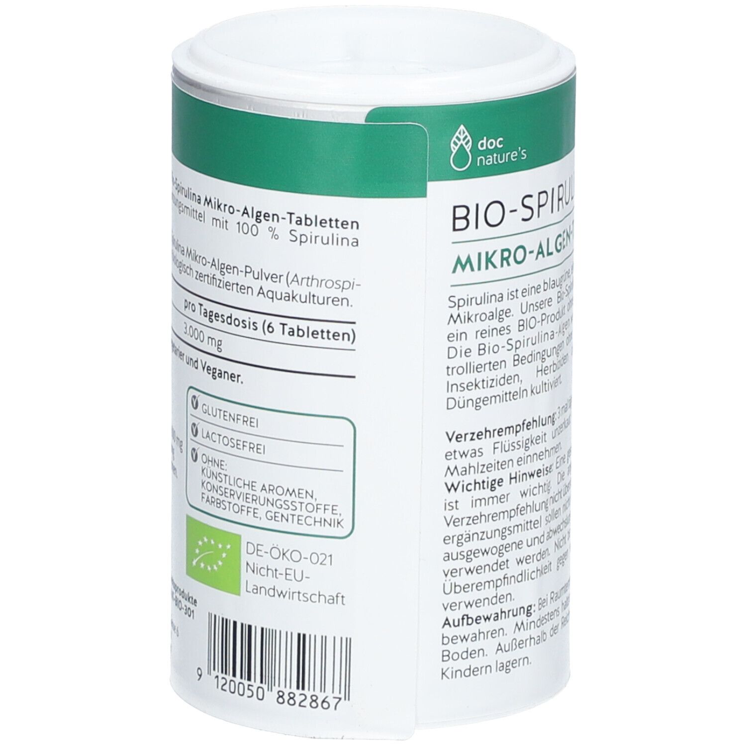 Doc Natures Bio Spirulina Forte Mikro Algen Tabletten St Shop Apotheke