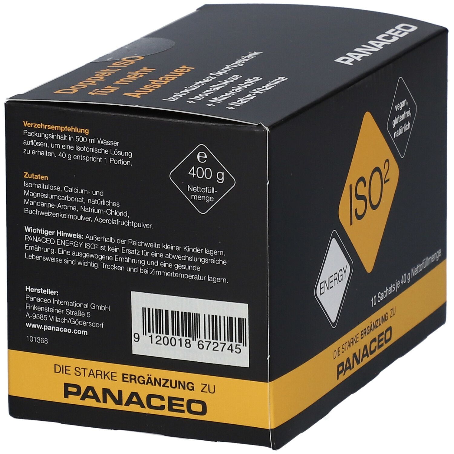 PANACEO ISO² 10 pack ENERGY PANACEO