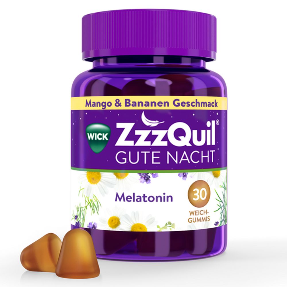 WICK ZzzQuil Gute Nacht mit Melatonin Mango-Banane