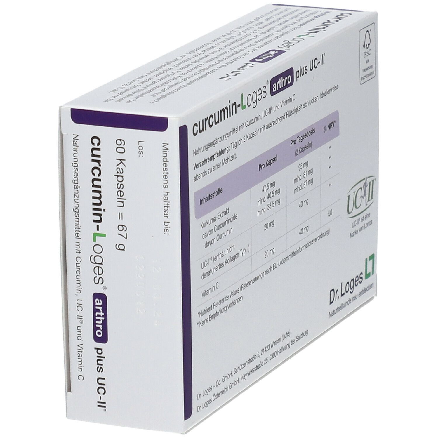 curcumin-Loges® arthro plus UC-II®