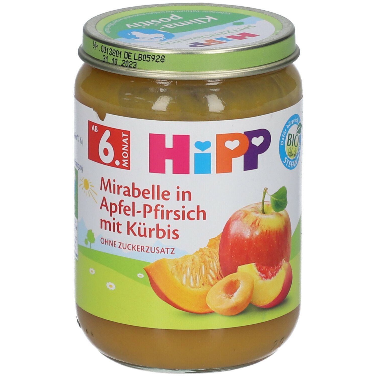HiPP Mirabelle in Apfel-Pfirsich mit Kürbis ab dem 6. Monat