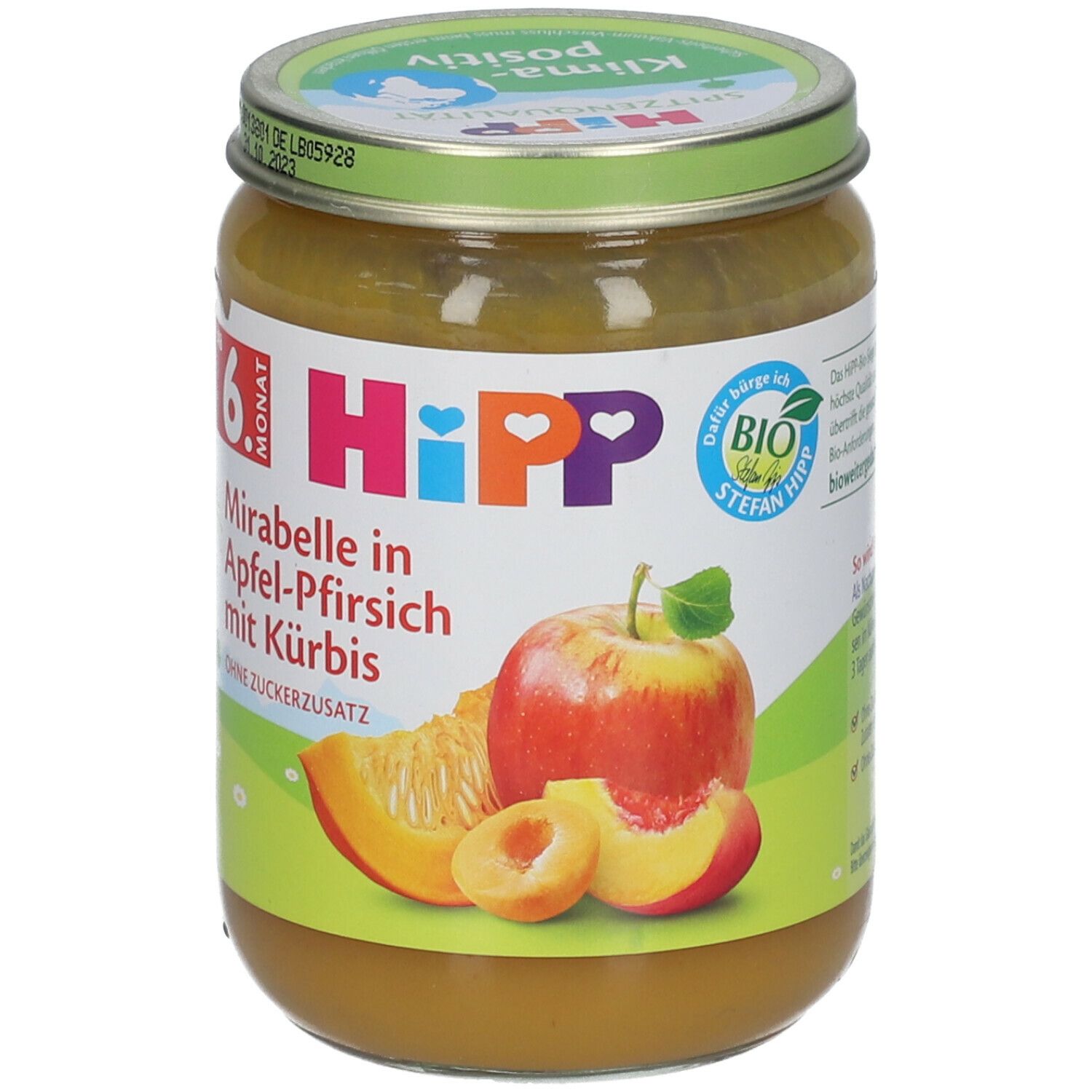 HiPP Mirabelle in Apfel-Pfirsich mit Kürbis ab dem 6. Monat
