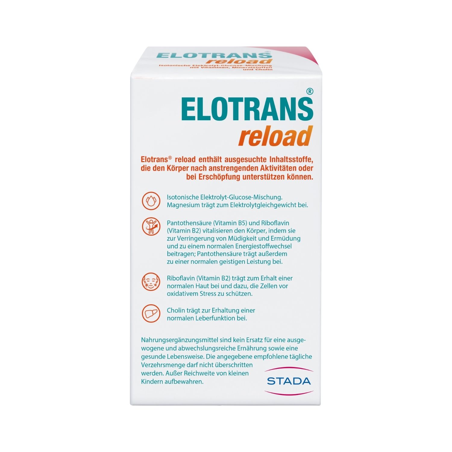 Elotrans® reload isotonische Elektrolyt-Glucose-Mischung, vegan