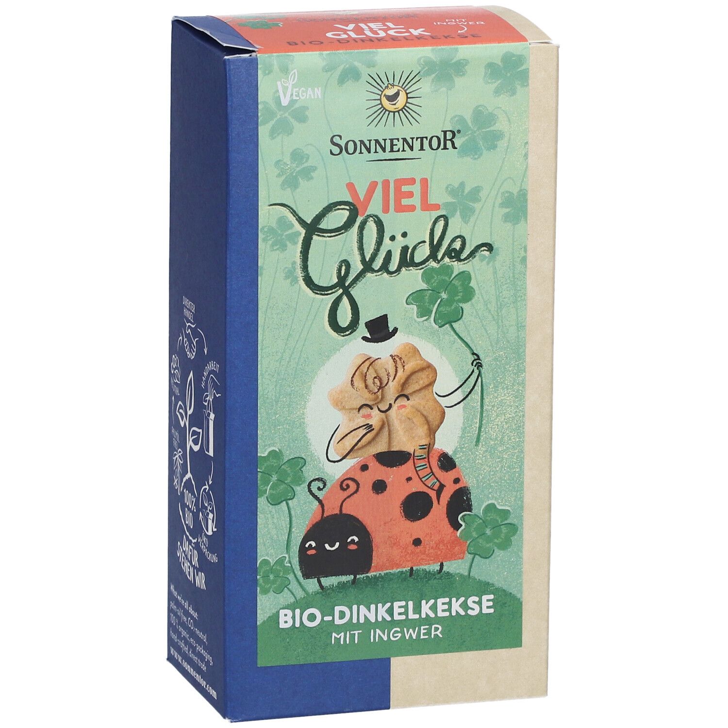SonnentoR® Viel Glück Bio-Dinkelkekse mit Ingwer 100 g - Shop Apotheke