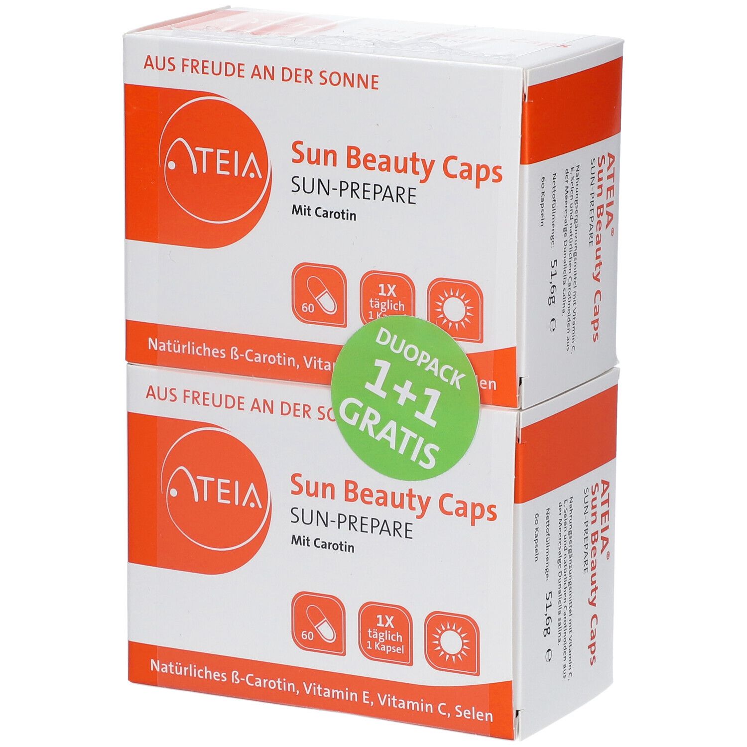 ATEIA® SUN BEAUTY CAPS mit Carotin